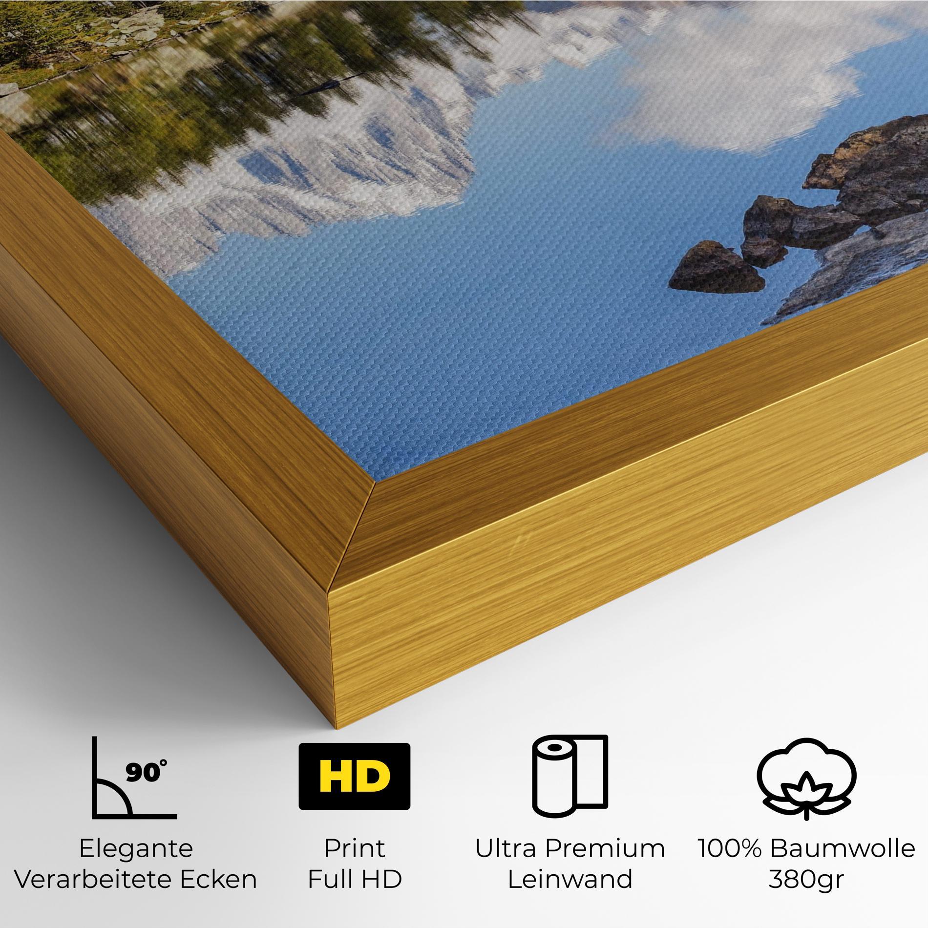 Leinwandbild Mountain Reflection mockup 4