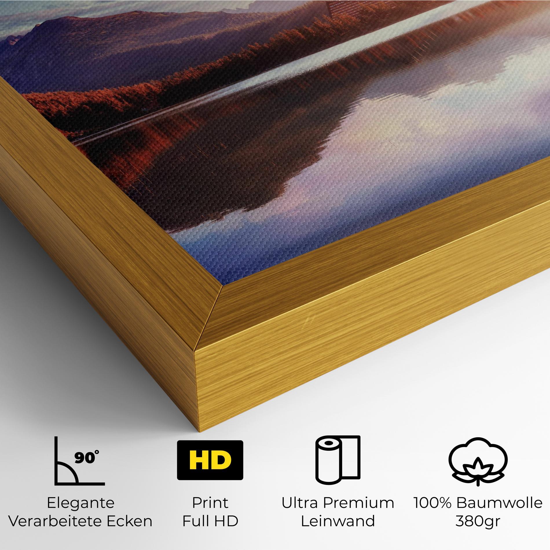 Leinwandbild Orange Lake Light mockup 4