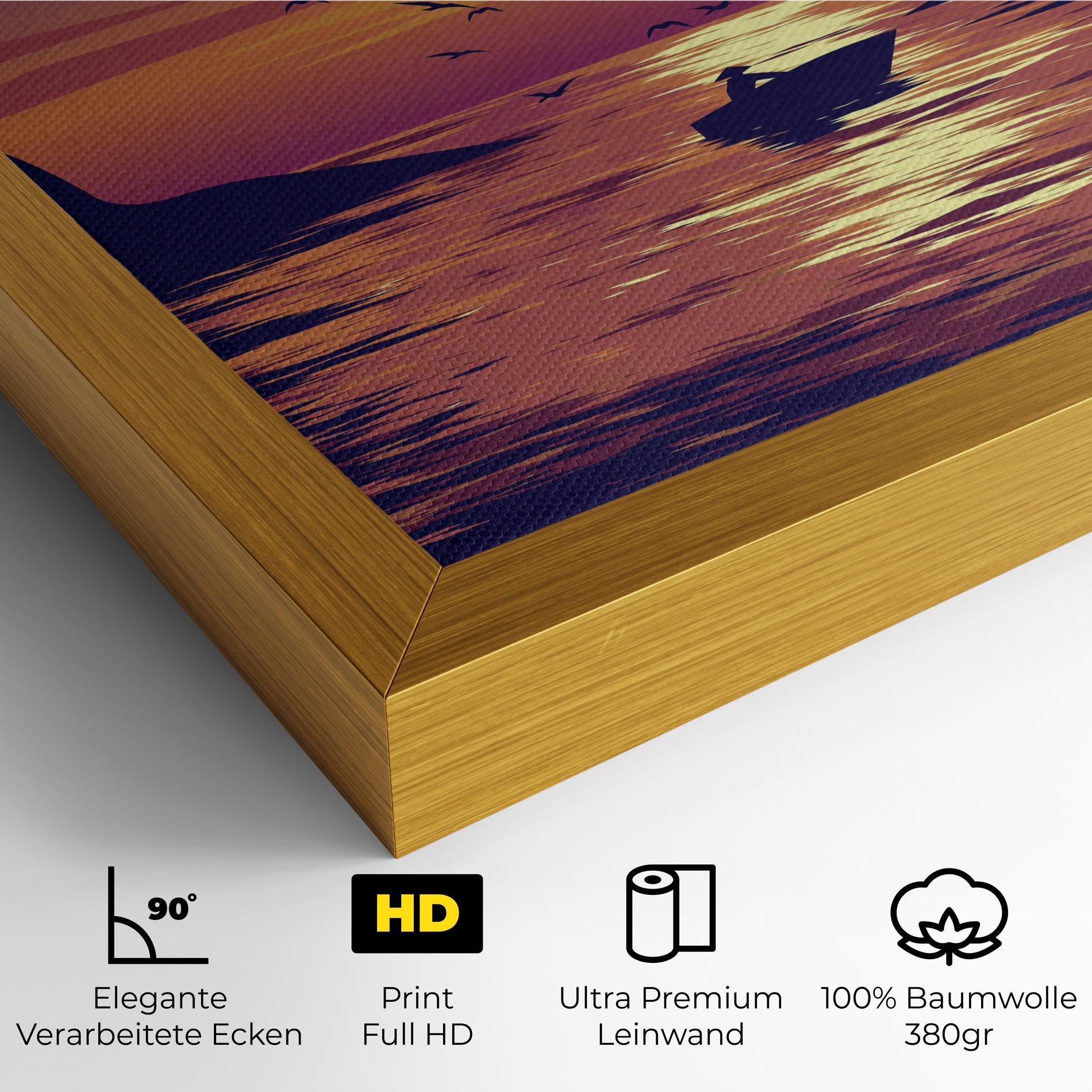 Leinwandbild Sunset Scenery View mockup 4