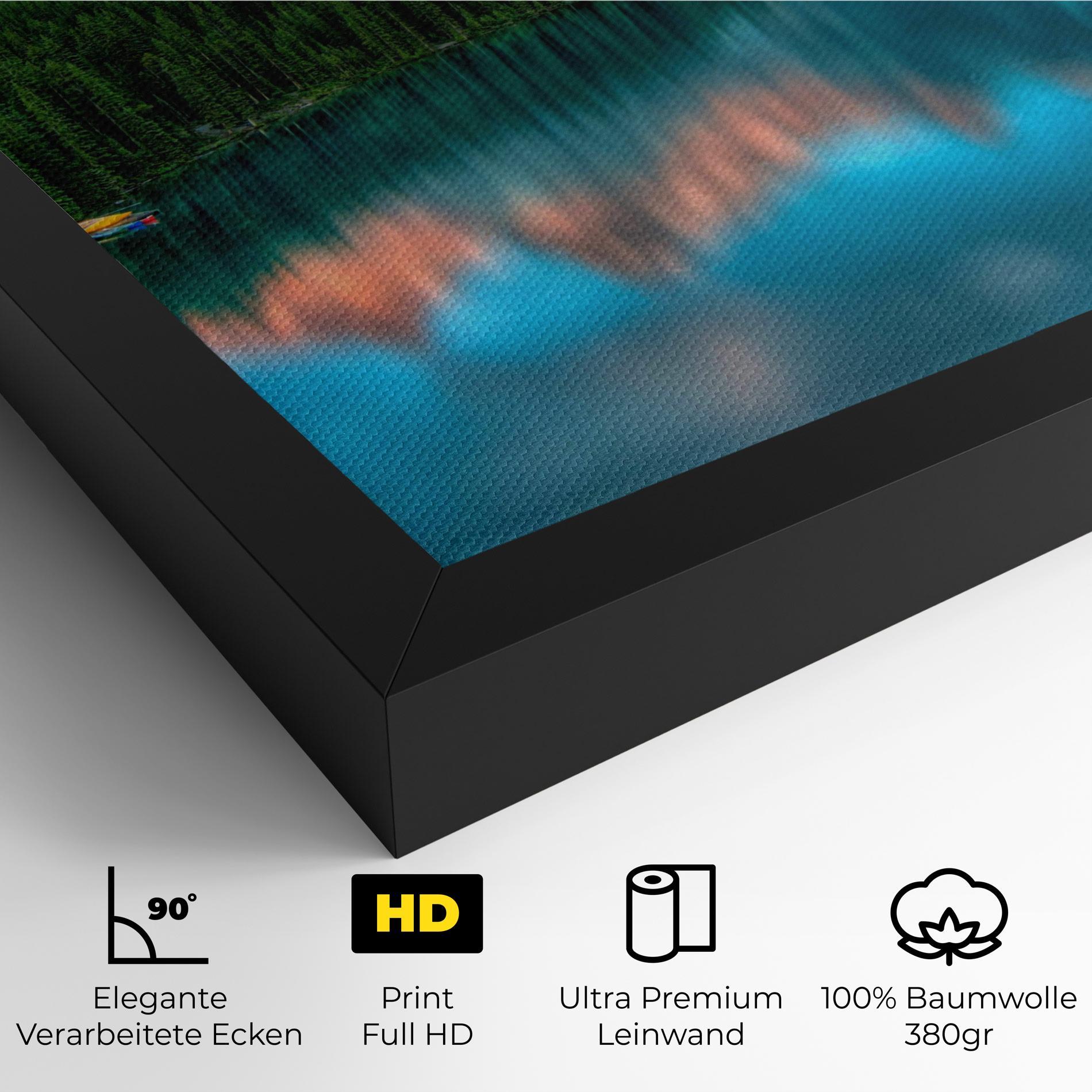 Leinwandbild Beautiful Blue Lake mockup 4