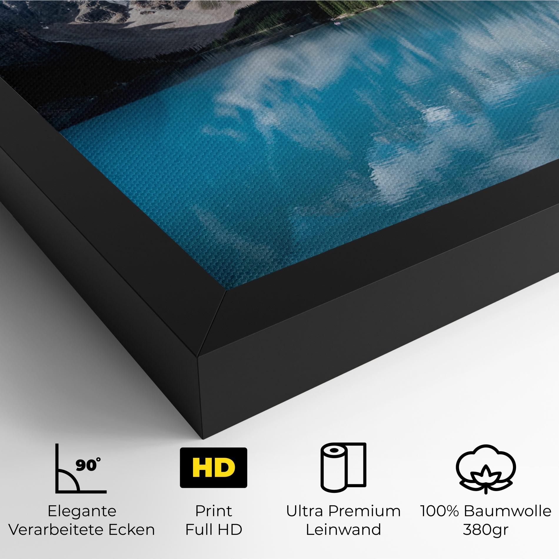 Leinwandbild Beautiful Lake Canada mockup 4