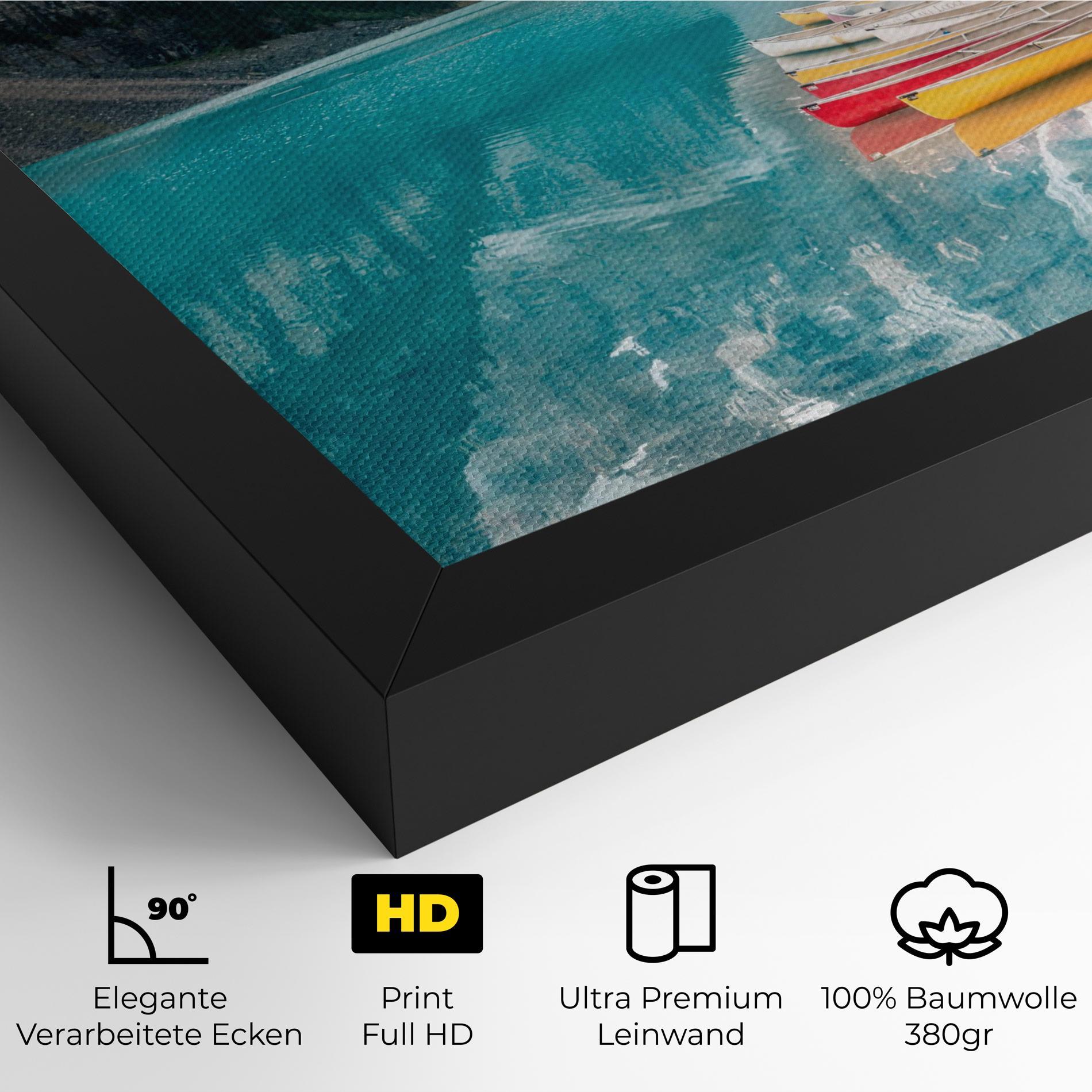 Leinwandbild Beautiful Moraine Lake mockup 4