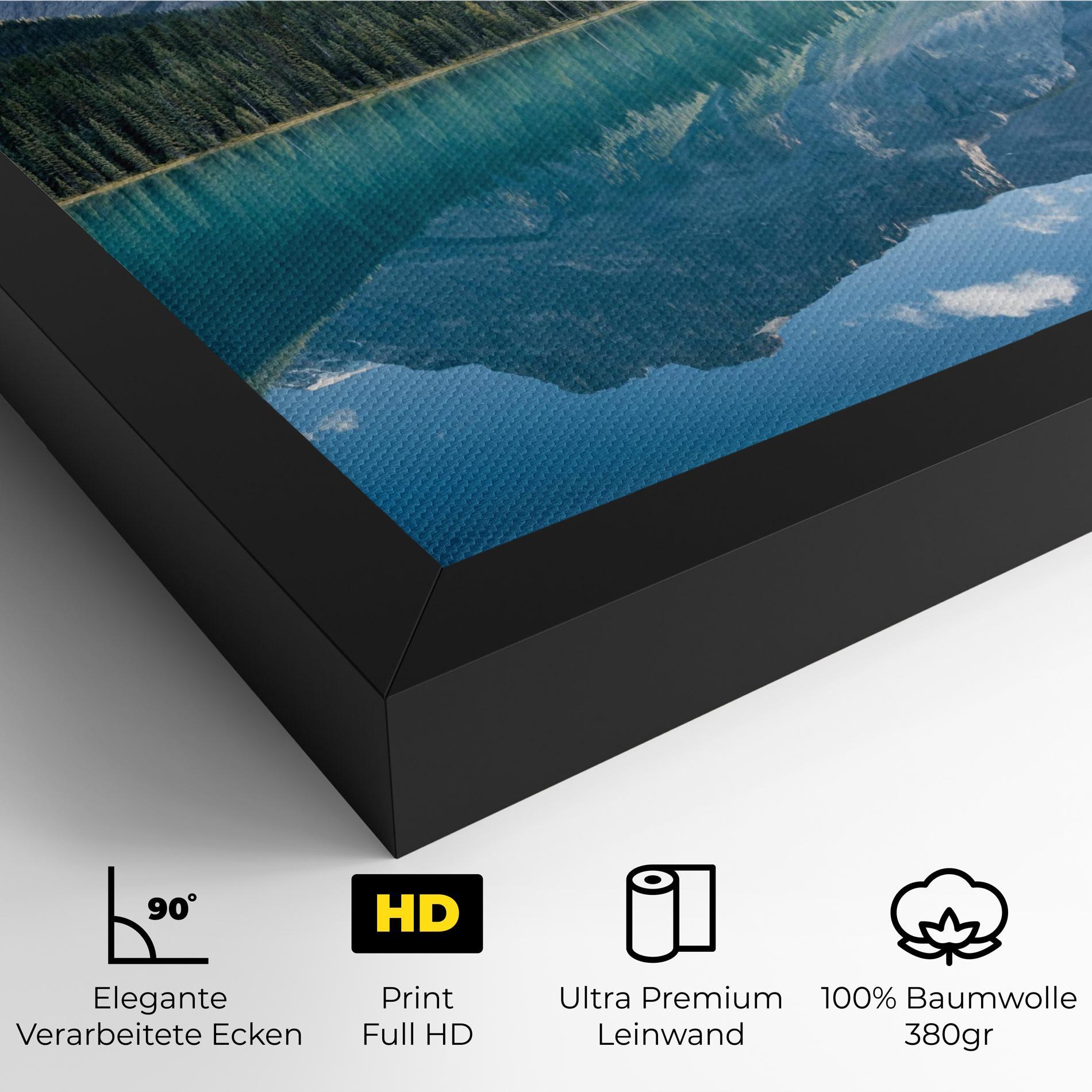 Leinwandbild Blue Mountain Lake mockup 4