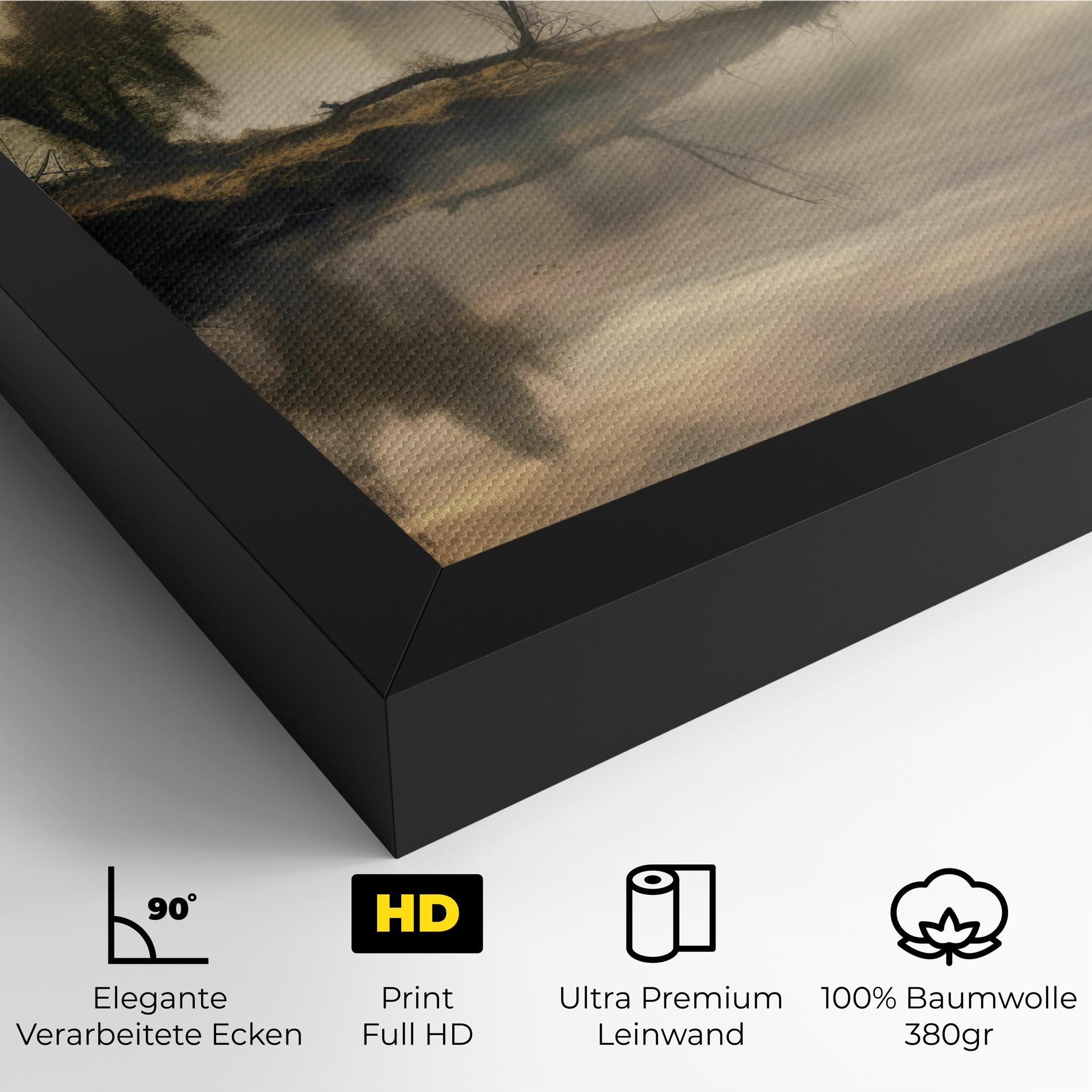 Leinwandbild Foggy Morning mockup 4