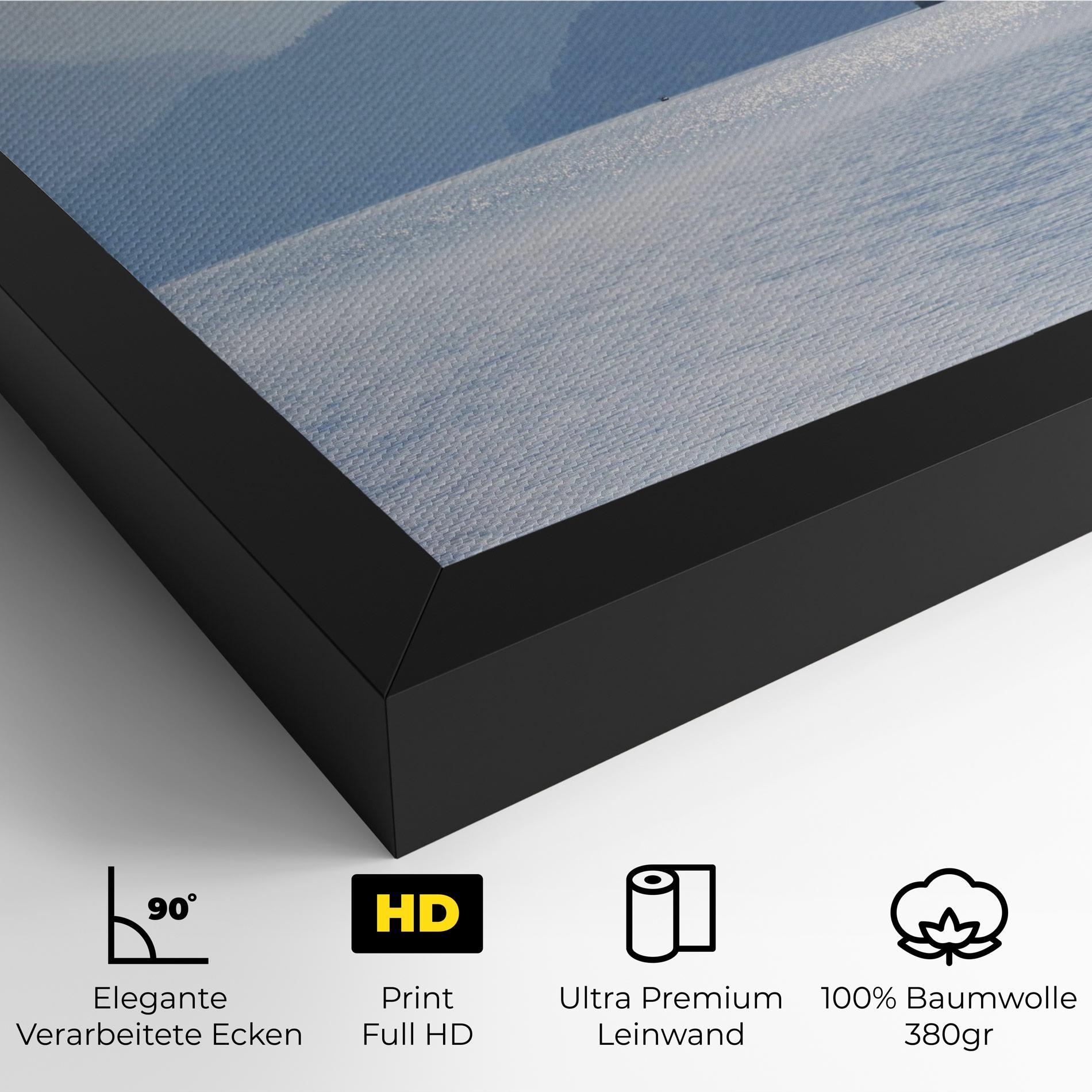 Leinwandbild Grey Lake View mockup 4