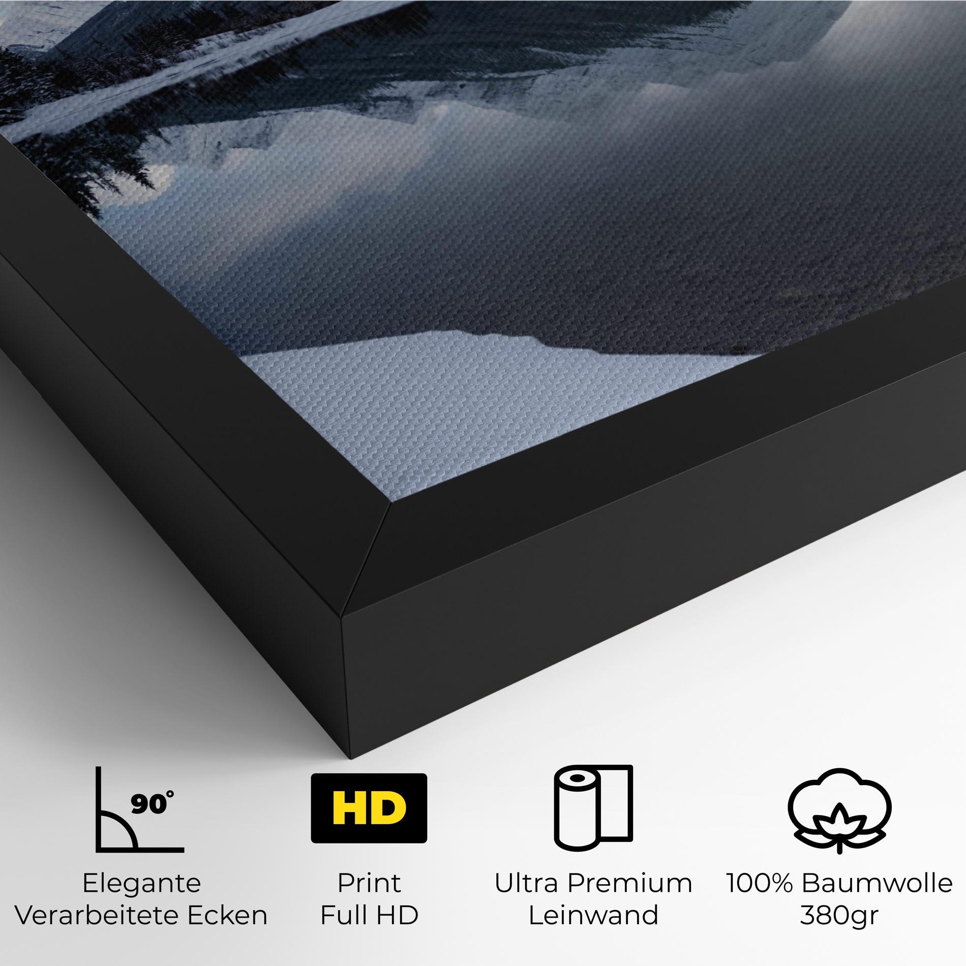 Leinwandbild Grey Lake mockup 4