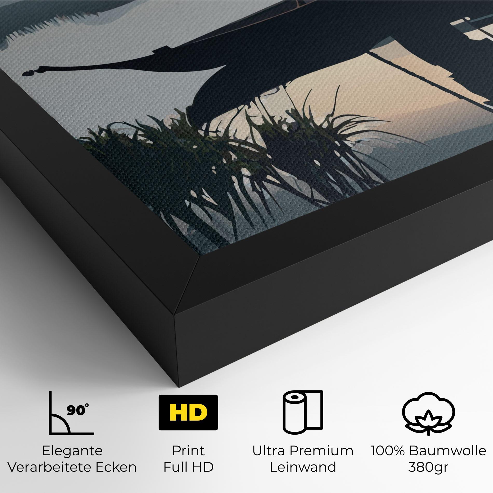 Leinwandbild Japan Fisherman mockup 4