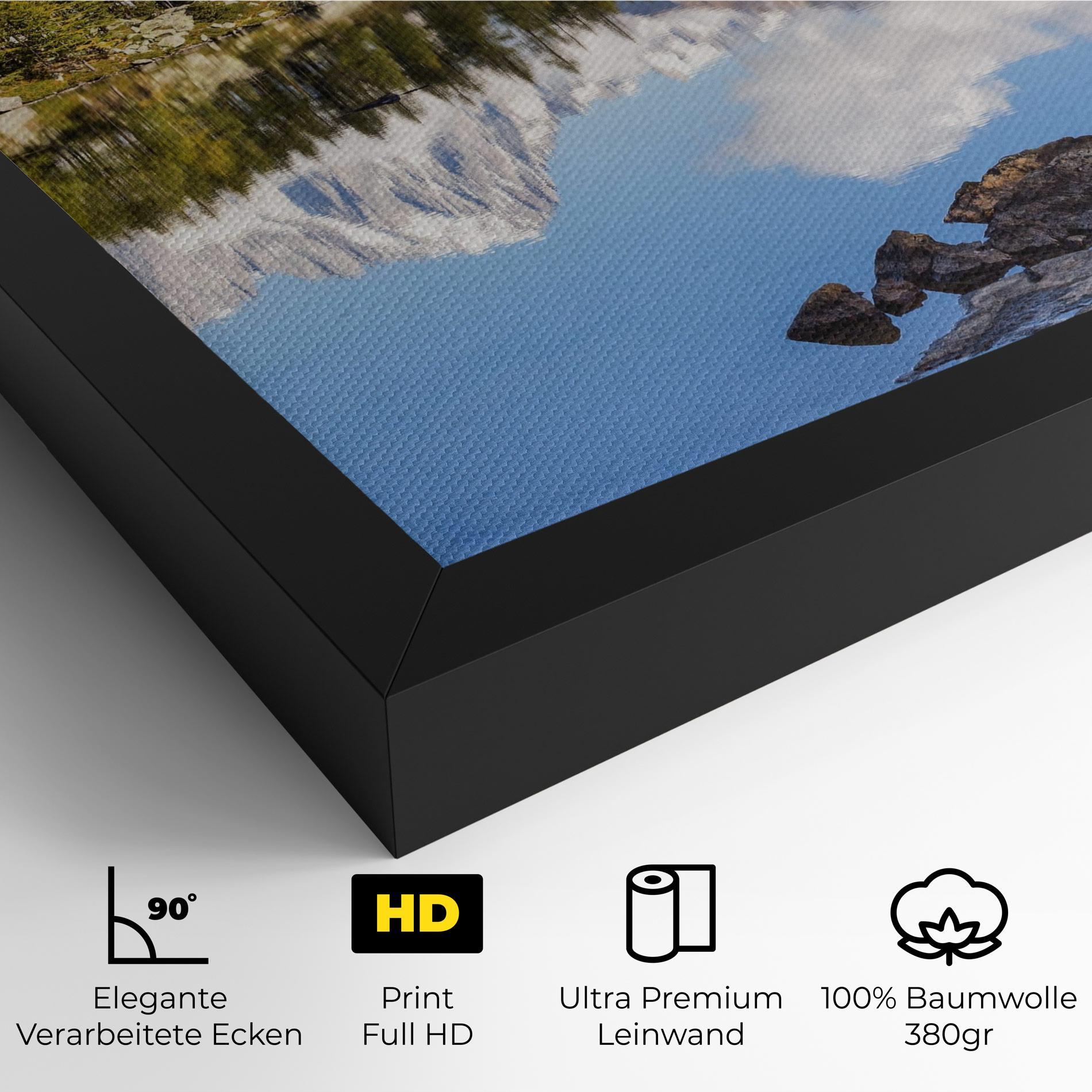 Leinwandbild Mountain Reflection mockup 4