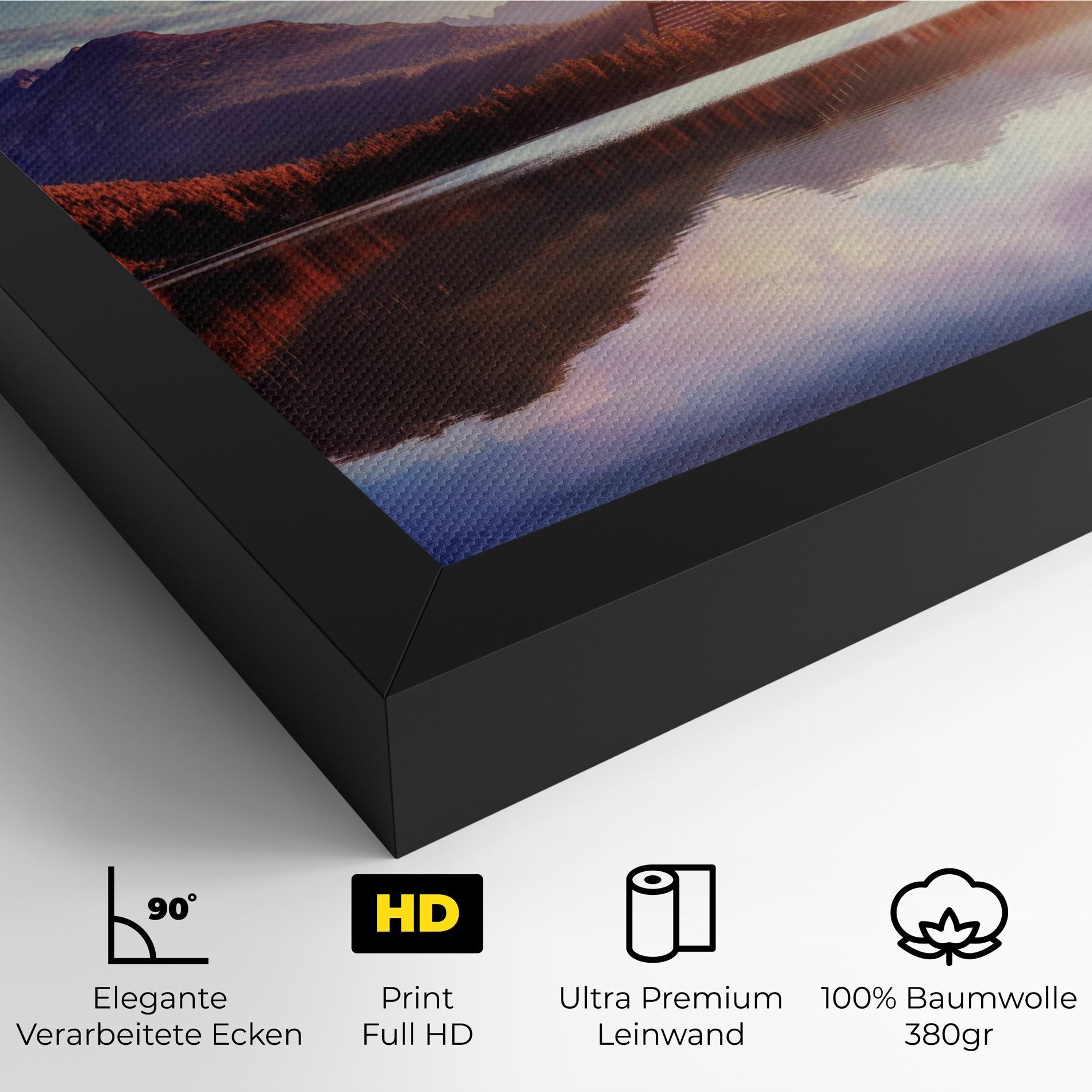 Leinwandbild Orange Lake Light mockup 4