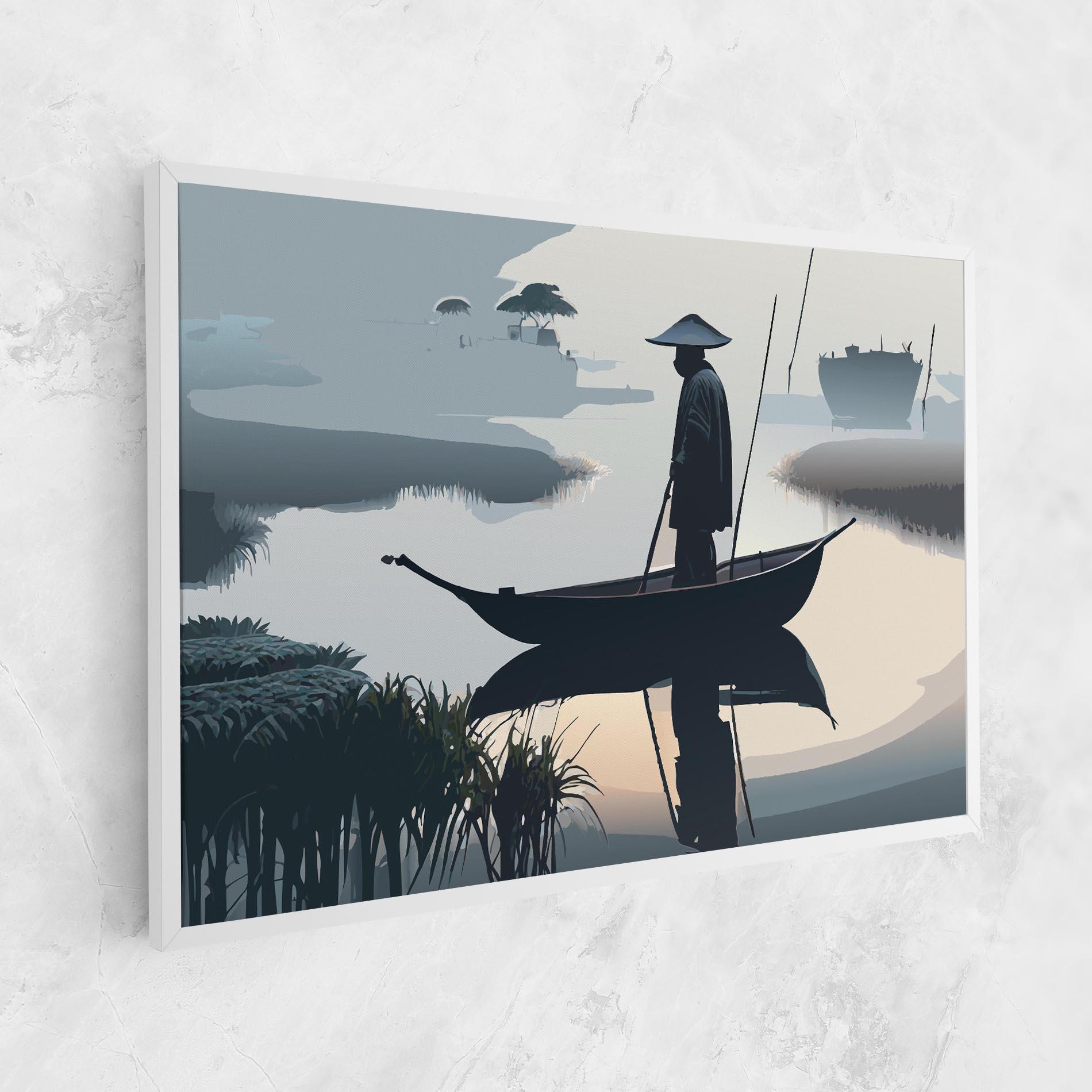 Leinwandbild Japan Fisherman mockup 1
