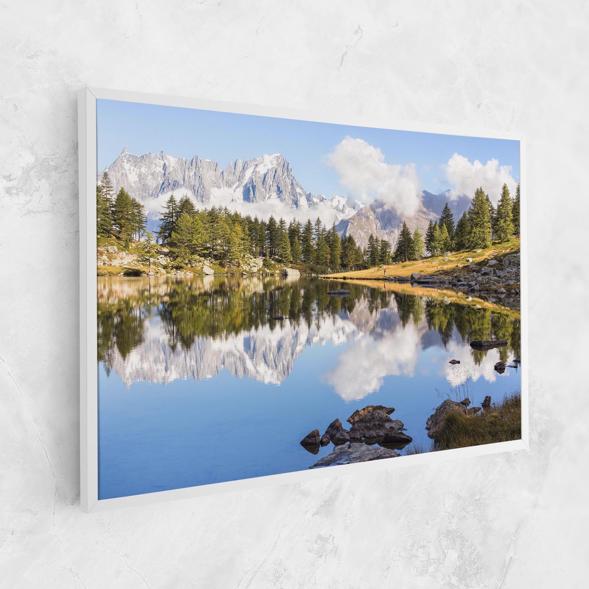 Leinwandbild Mountain Reflection mockup 1