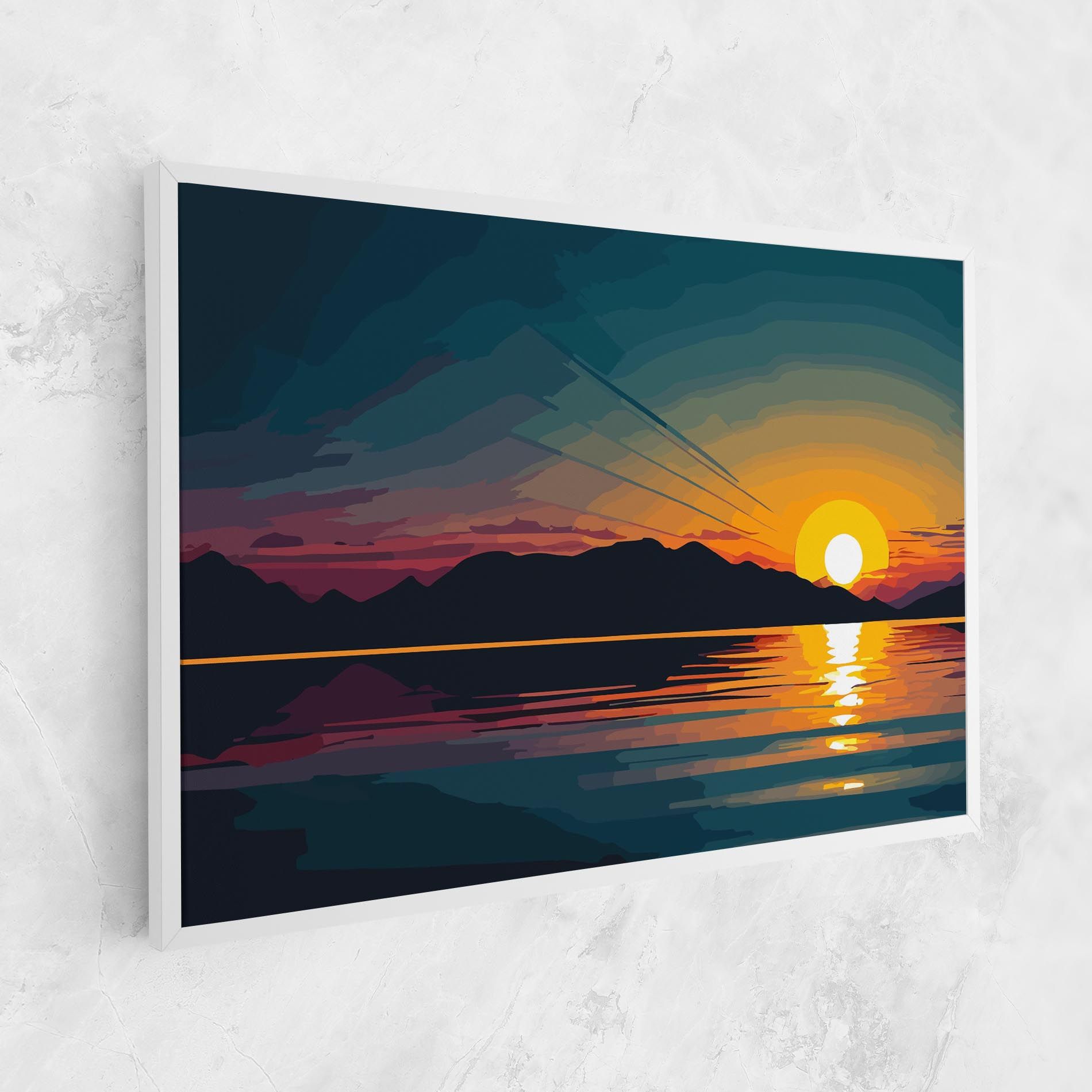 Sunset Art Lake mockup 1