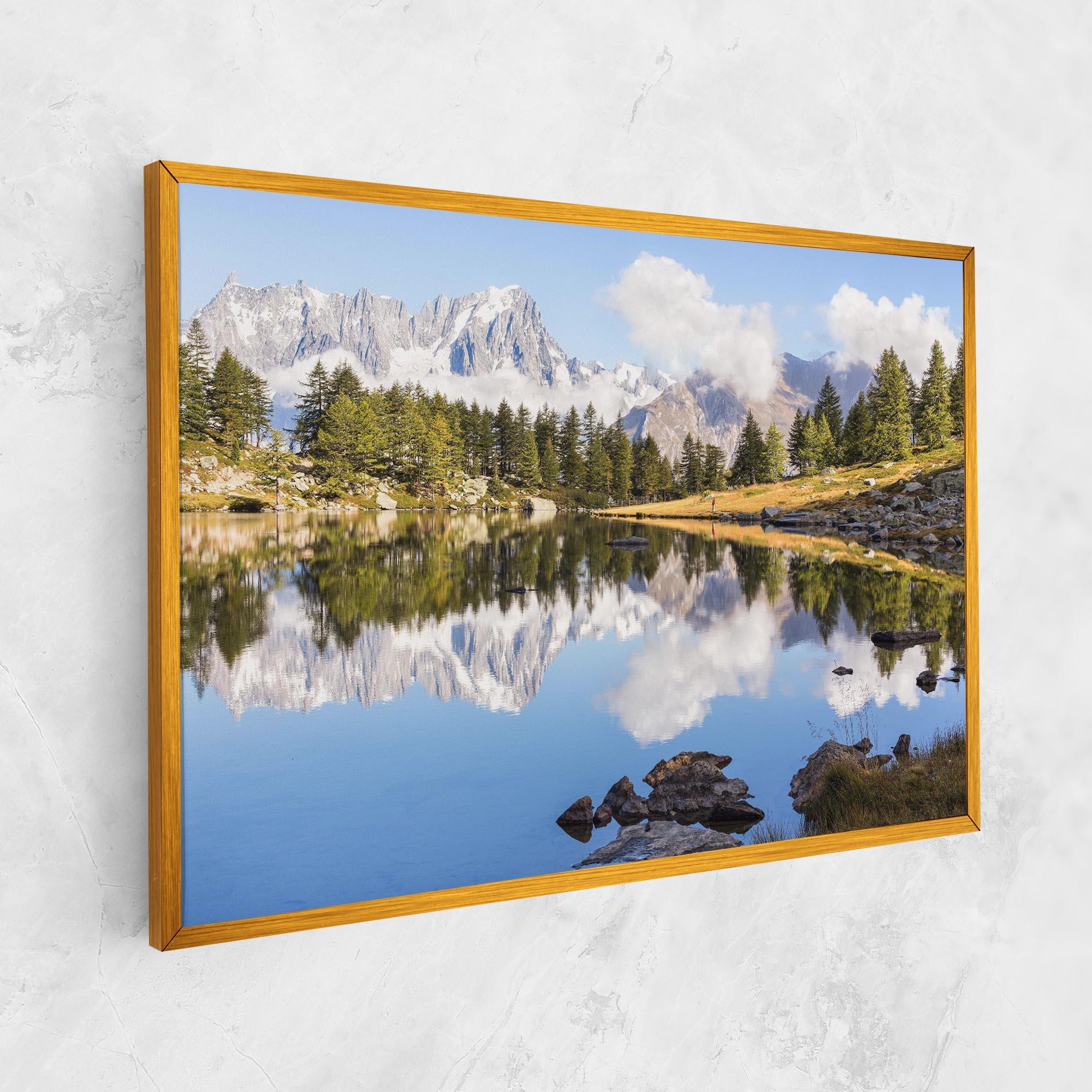 Leinwandbild Mountain Reflection mockup 1