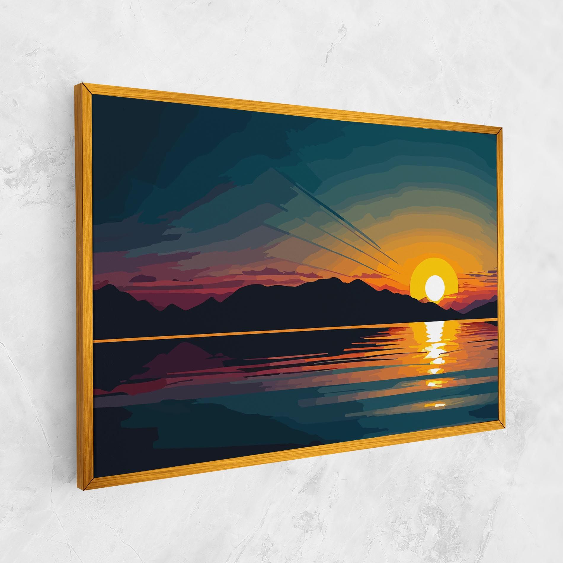 Sunset Art Lake mockup 1
