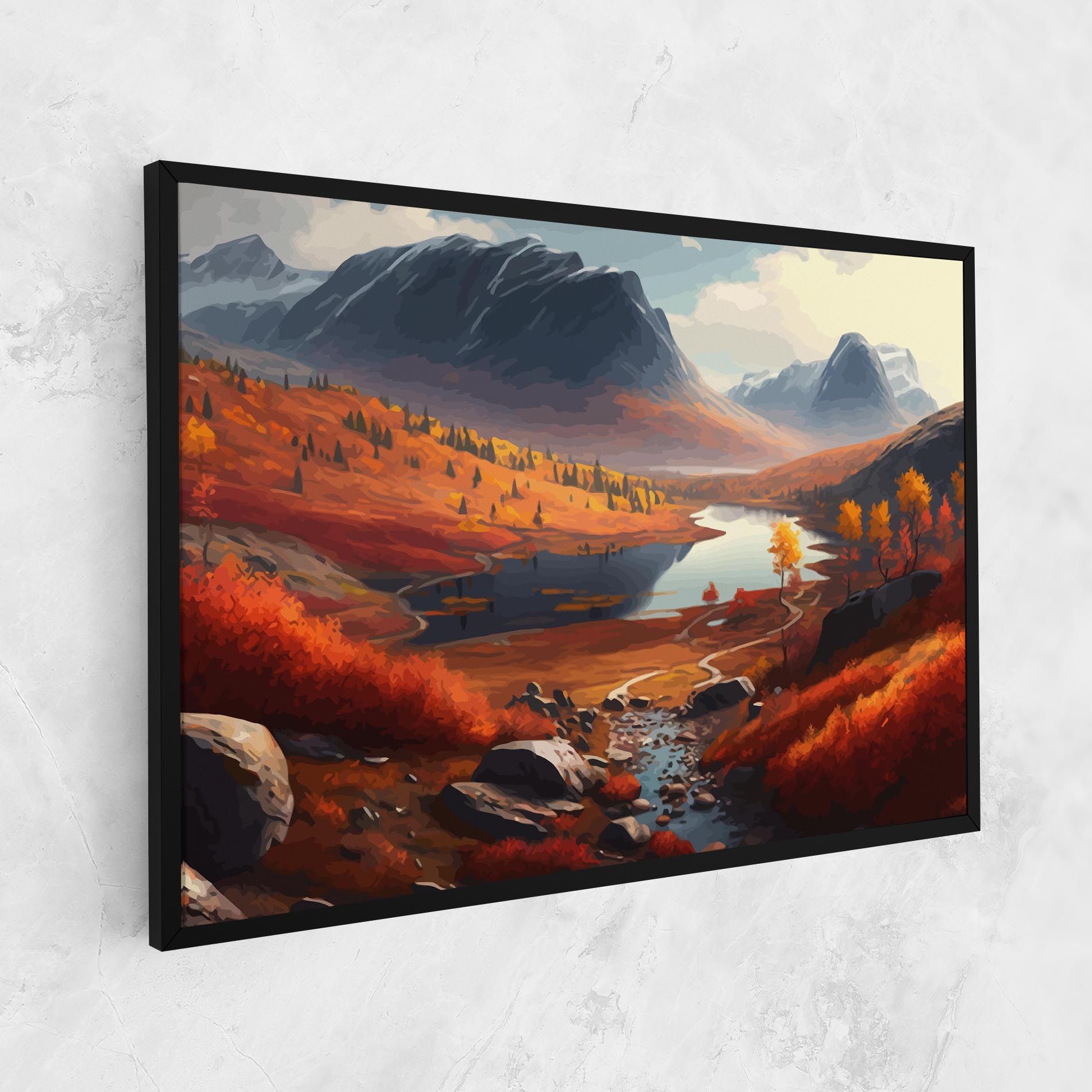 Autumn Field Lake mockup 1