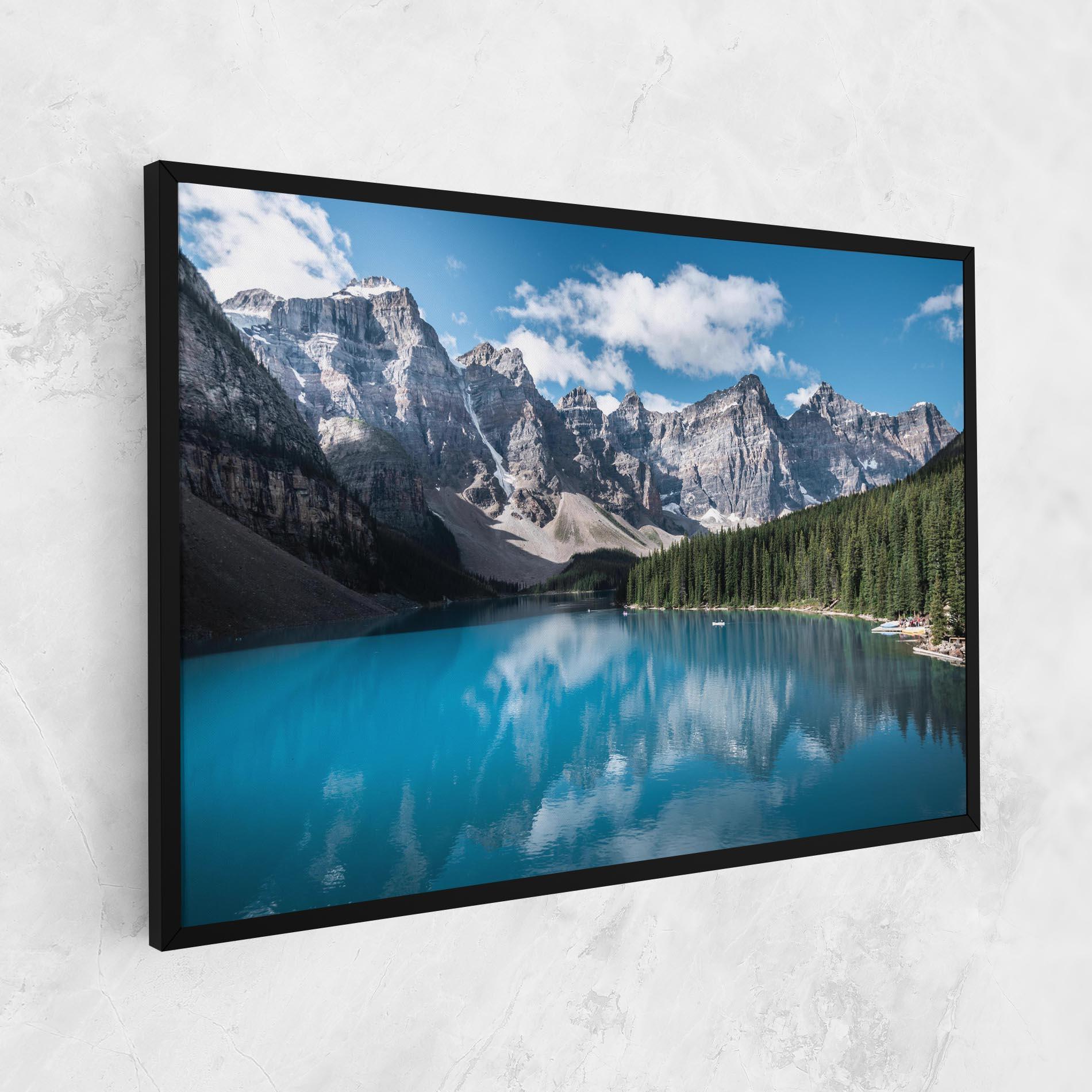 Leinwandbild Beautiful Lake Canada mockup 1