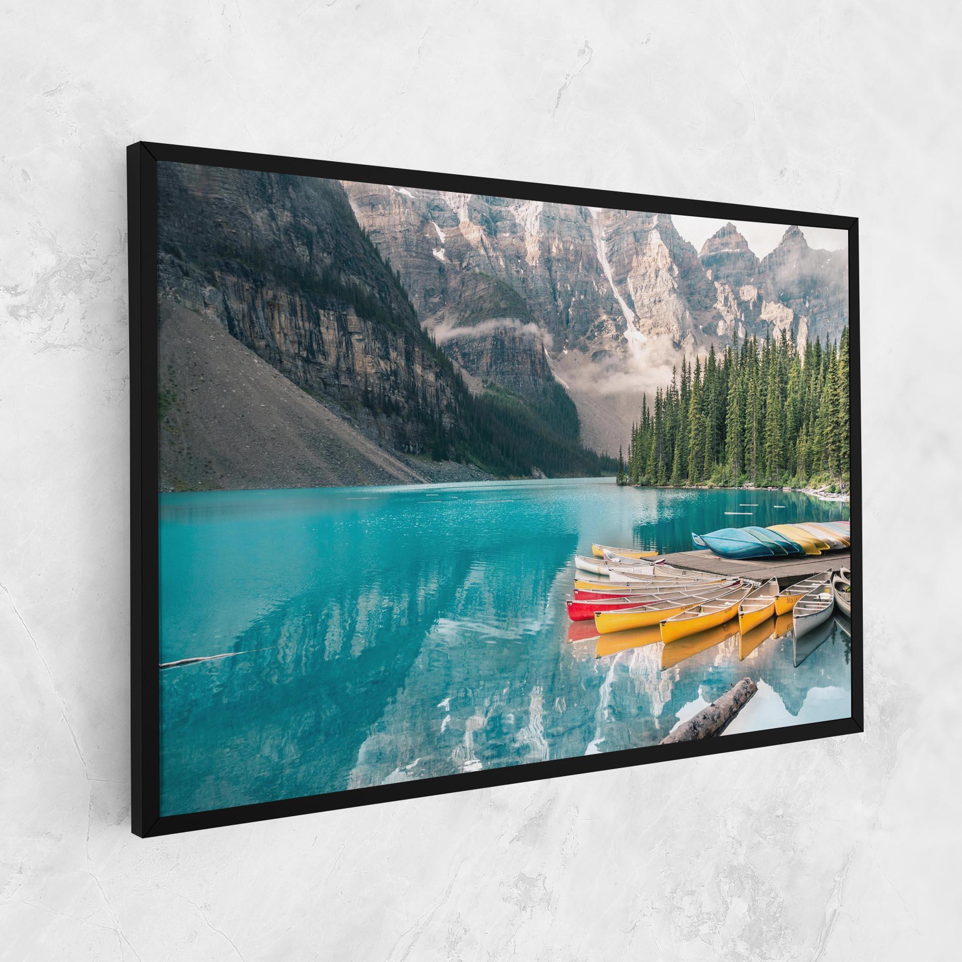 Leinwandbild Beautiful Moraine Lake mockup 1
