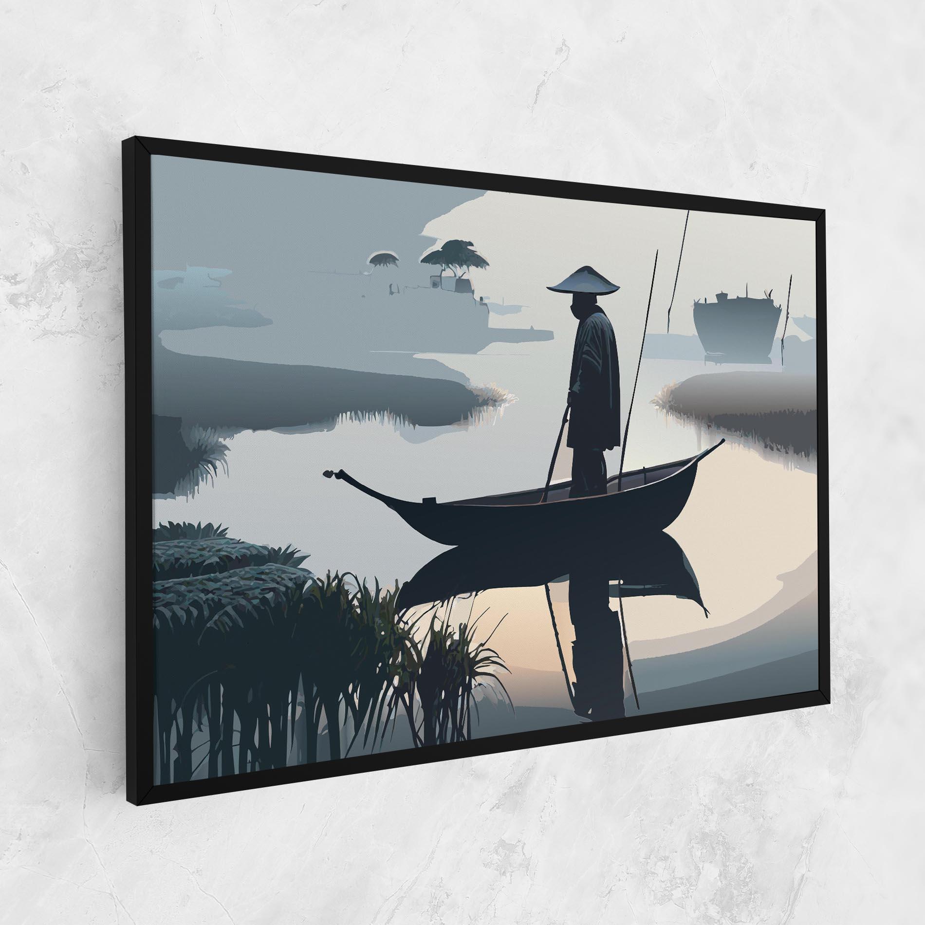Leinwandbild Japan Fisherman mockup 1