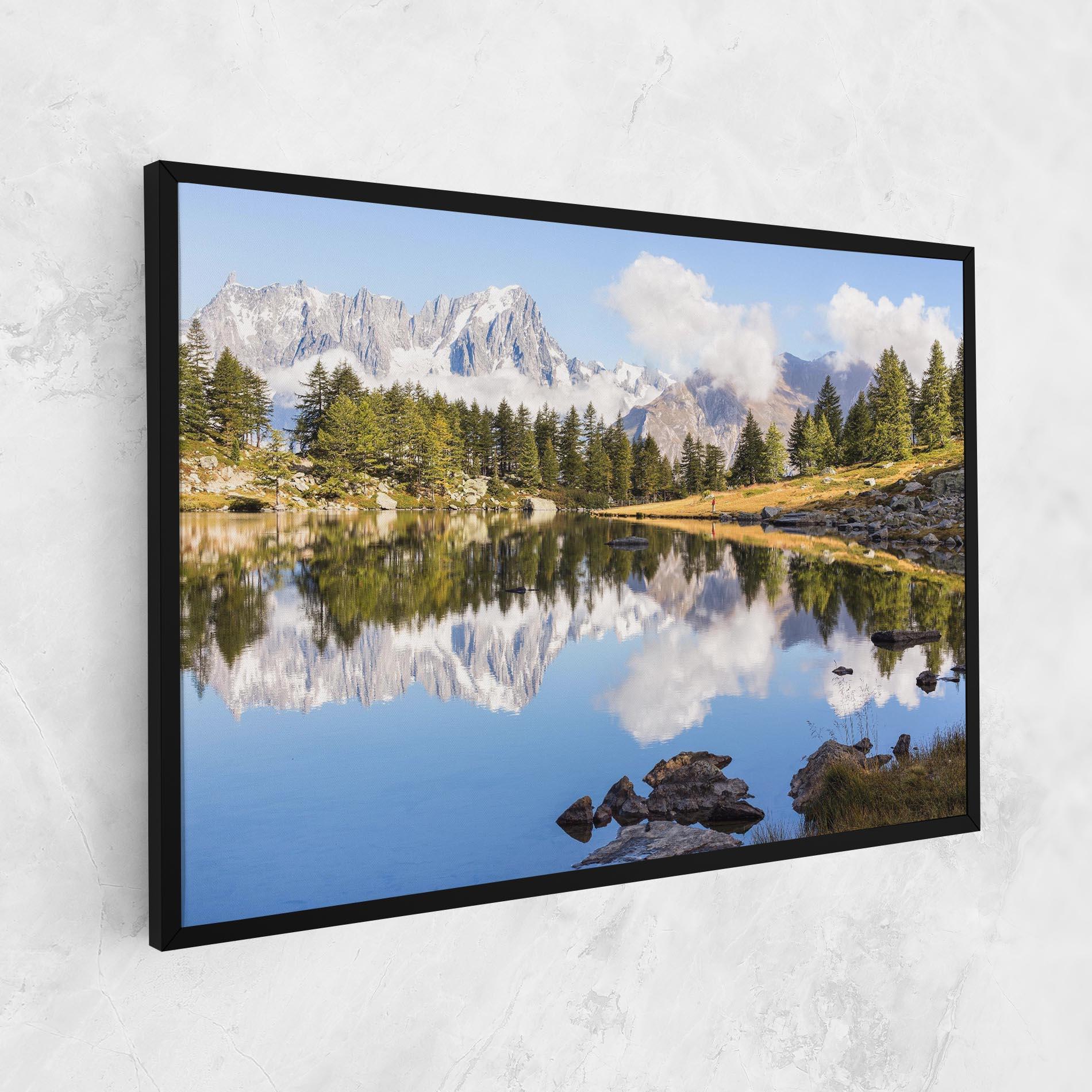 Leinwandbild Mountain Reflection mockup 1