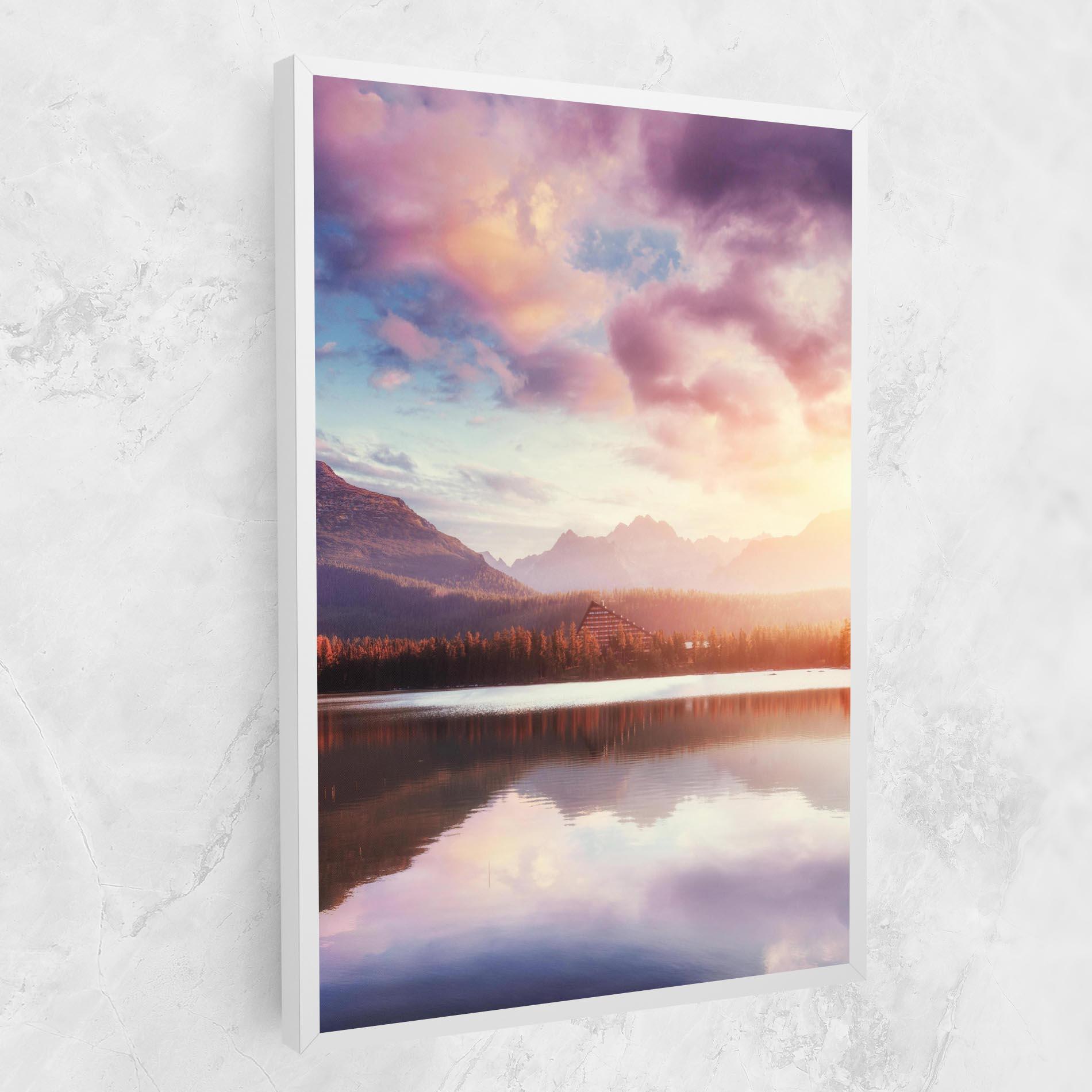 Leinwandbild Orange Lake Light mockup 1