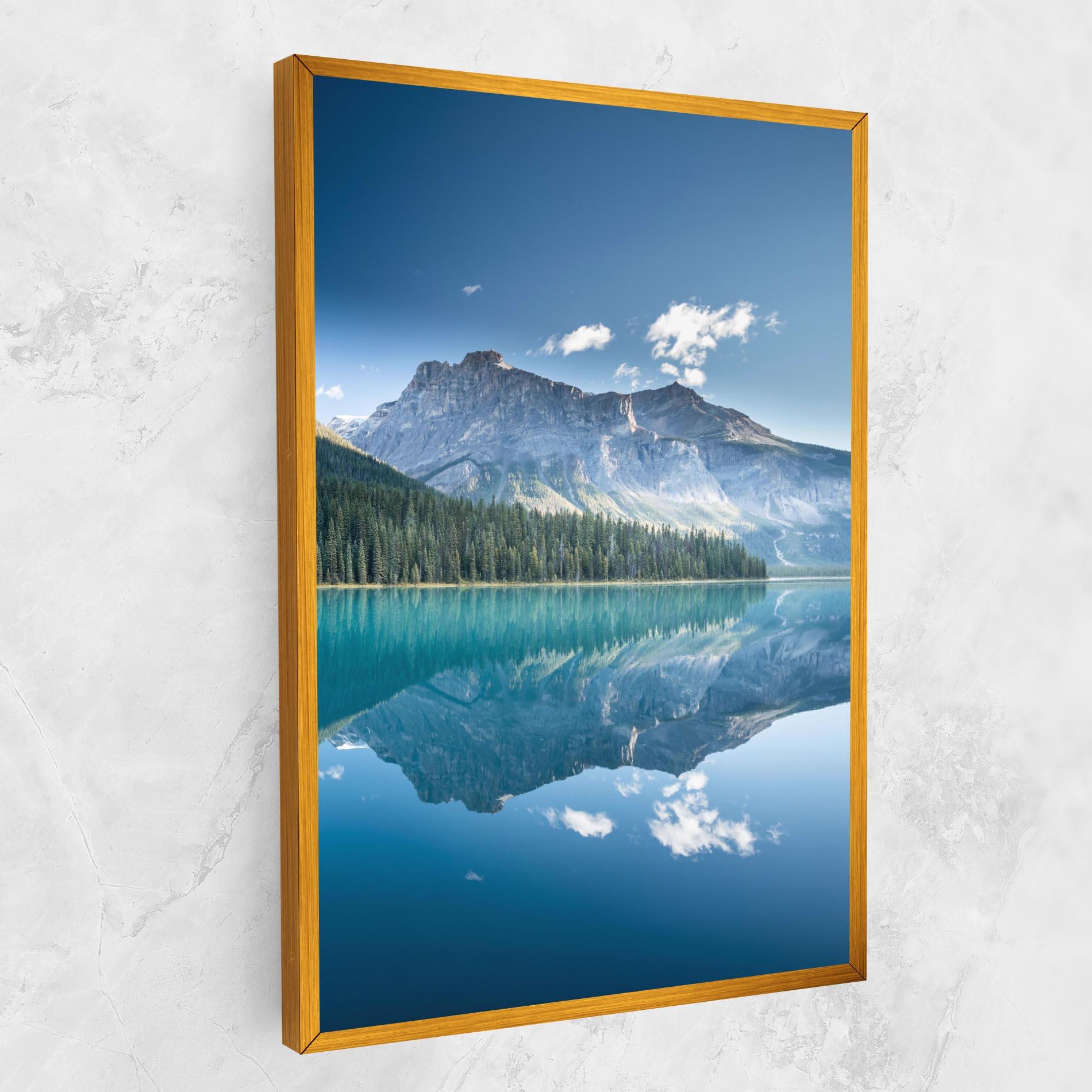 Leinwandbild Blue Mountain Lake mockup 1