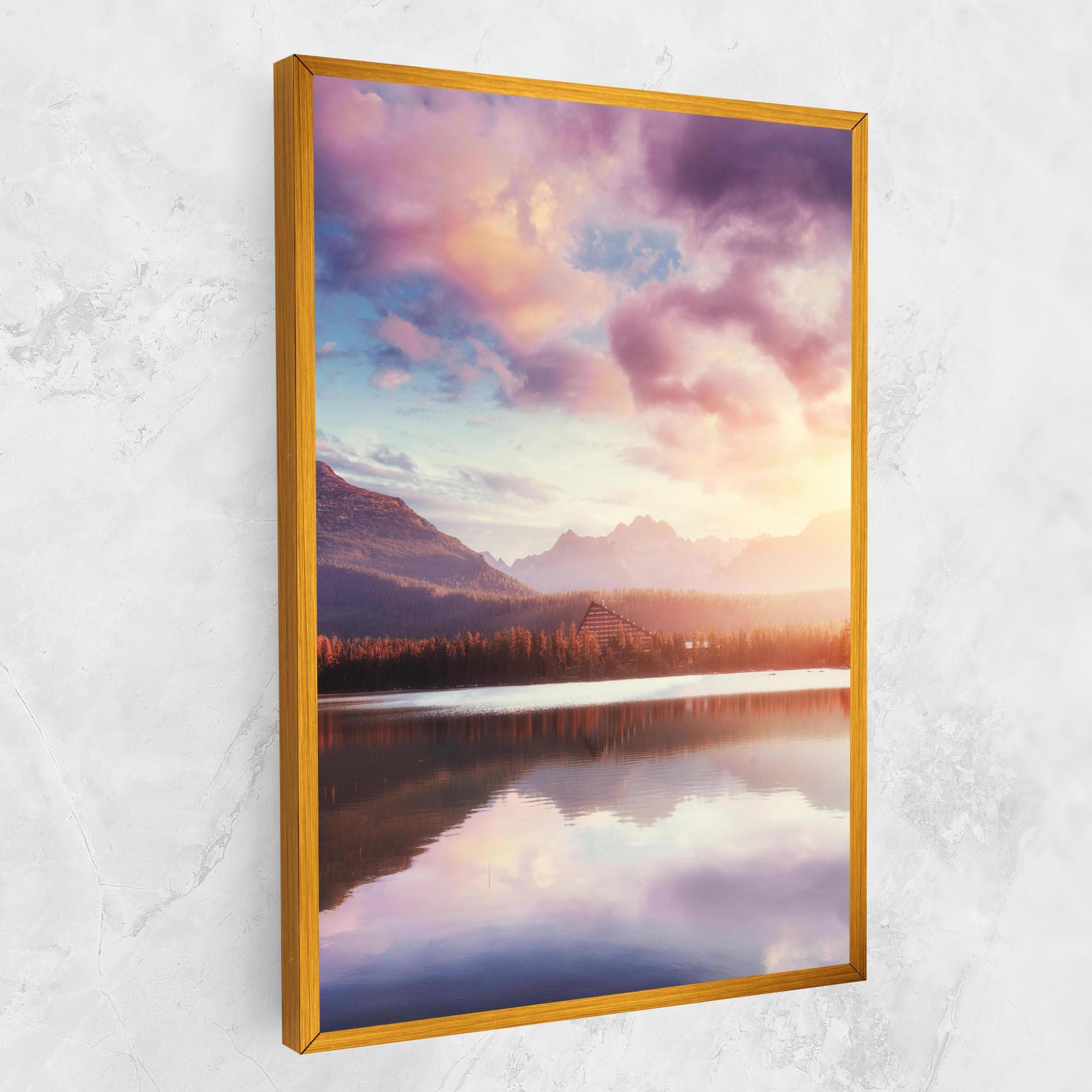 Leinwandbild Orange Lake Light mockup 1