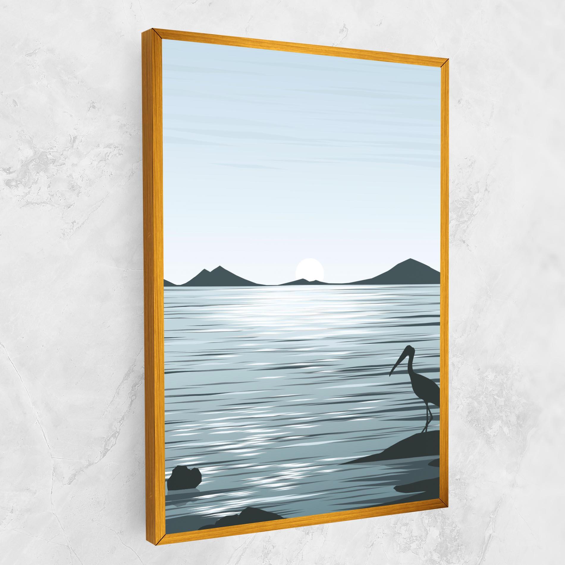 Leinwandbild Sparkling_lake_view mockup 1