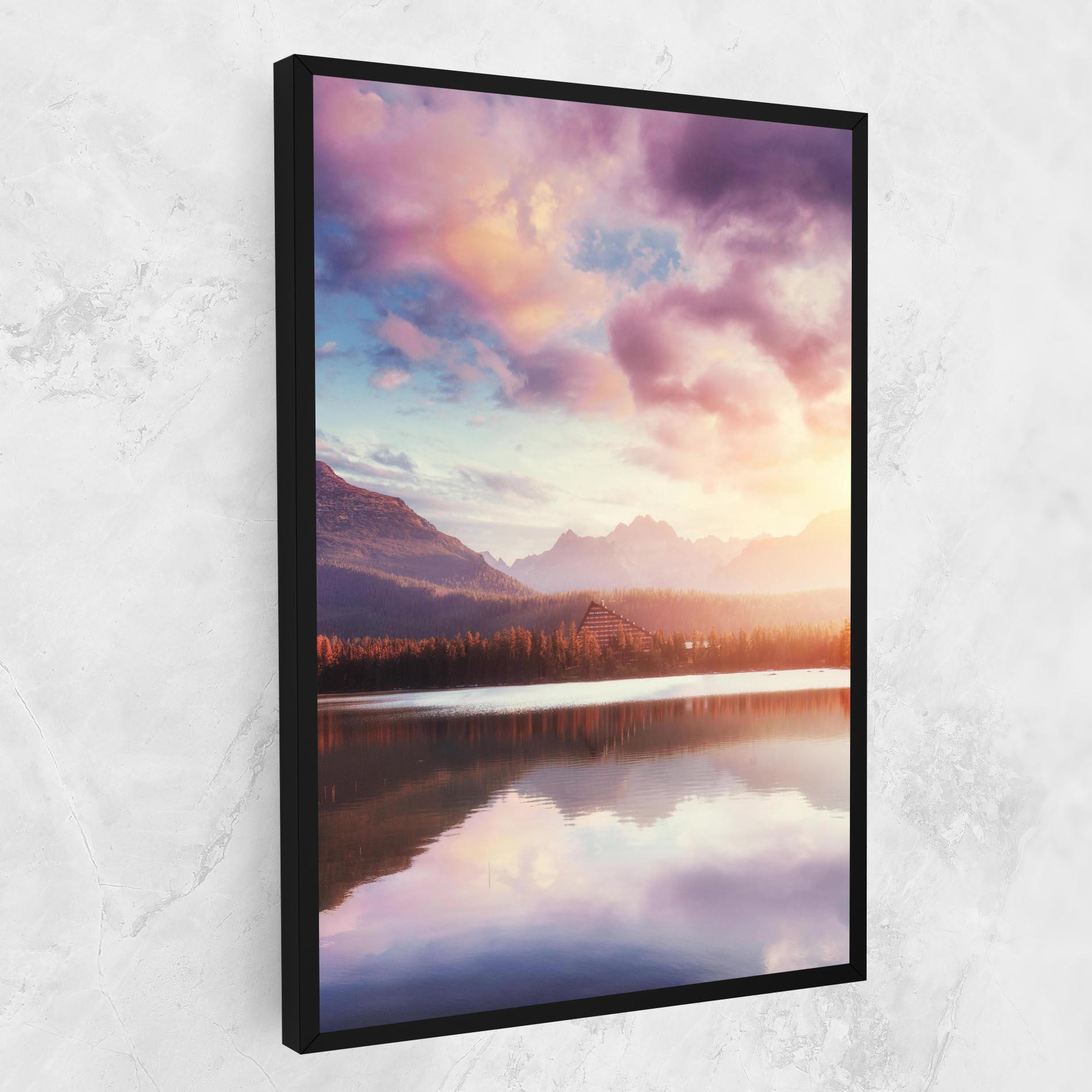 Leinwandbild Orange Lake Light mockup 1