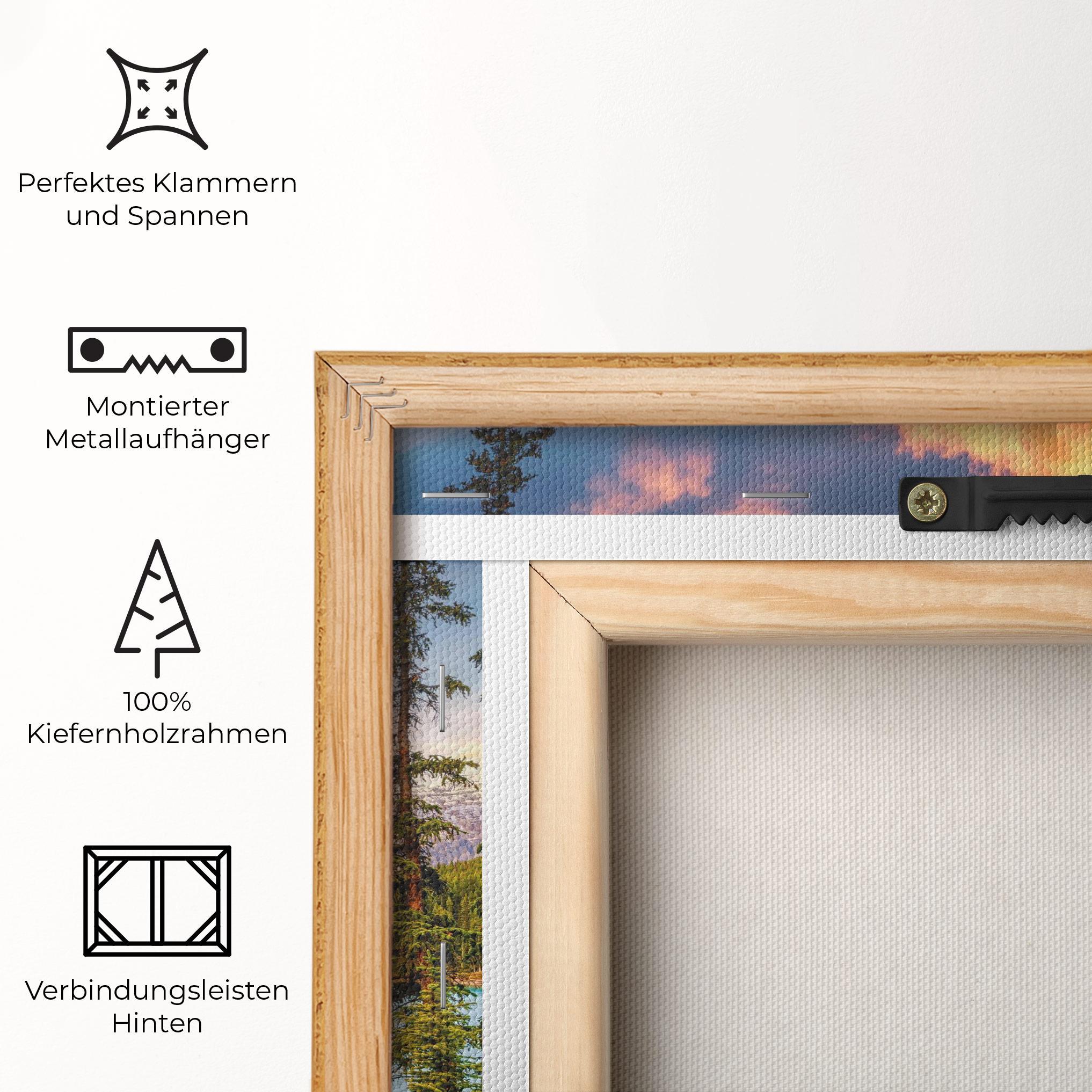 Leinwandbild Blue Magic Lake mockup 5