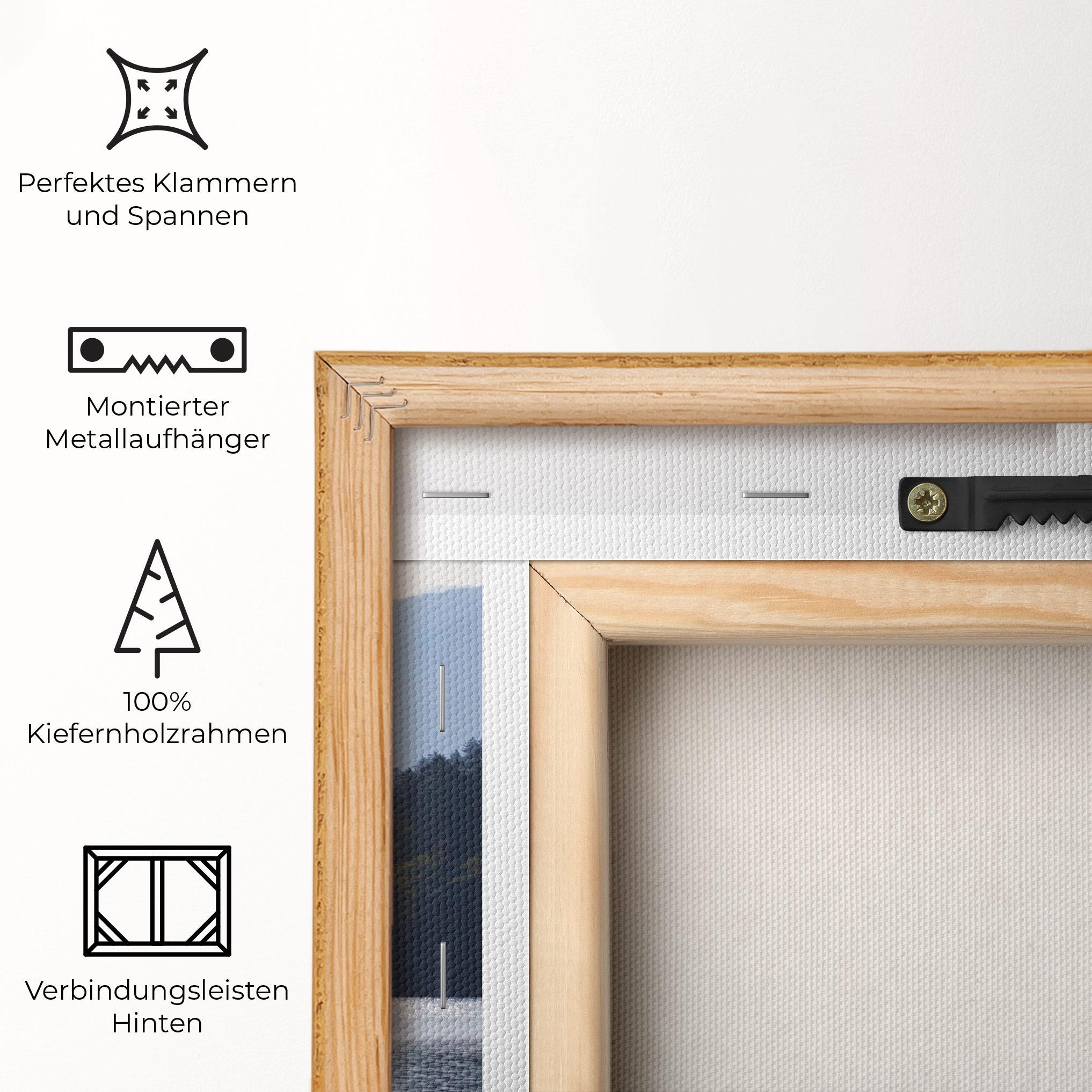 Leinwandbild Grey Lake View mockup 5
