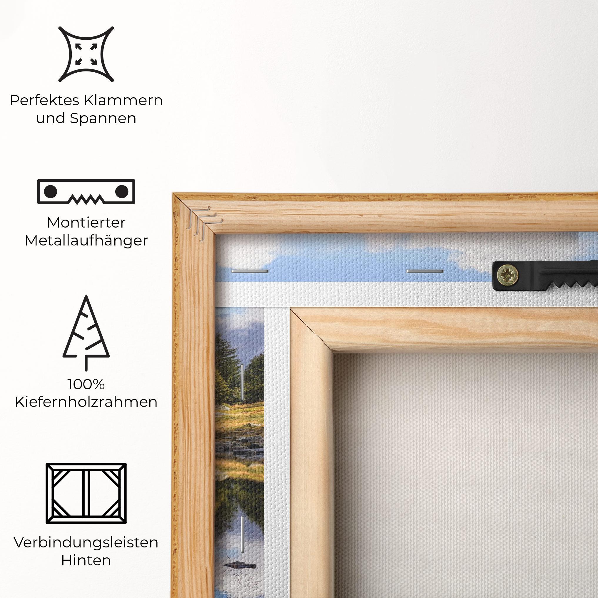 Leinwandbild Mountain Reflection mockup 5