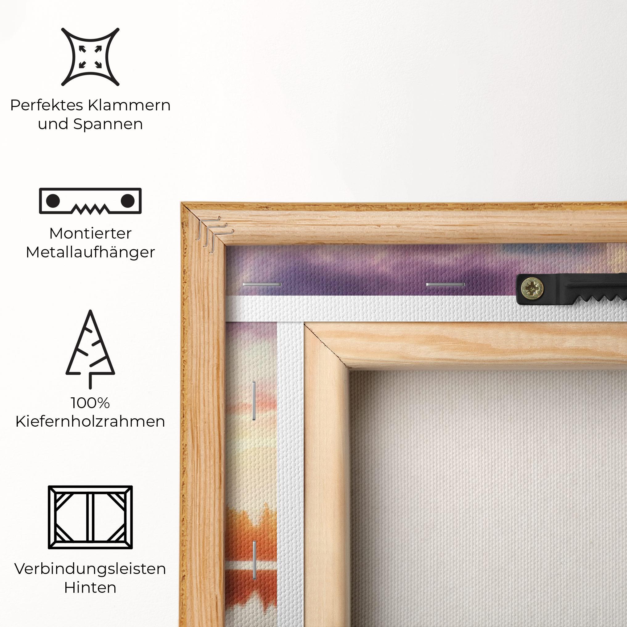 Leinwandbild Orange Lake Light mockup 5