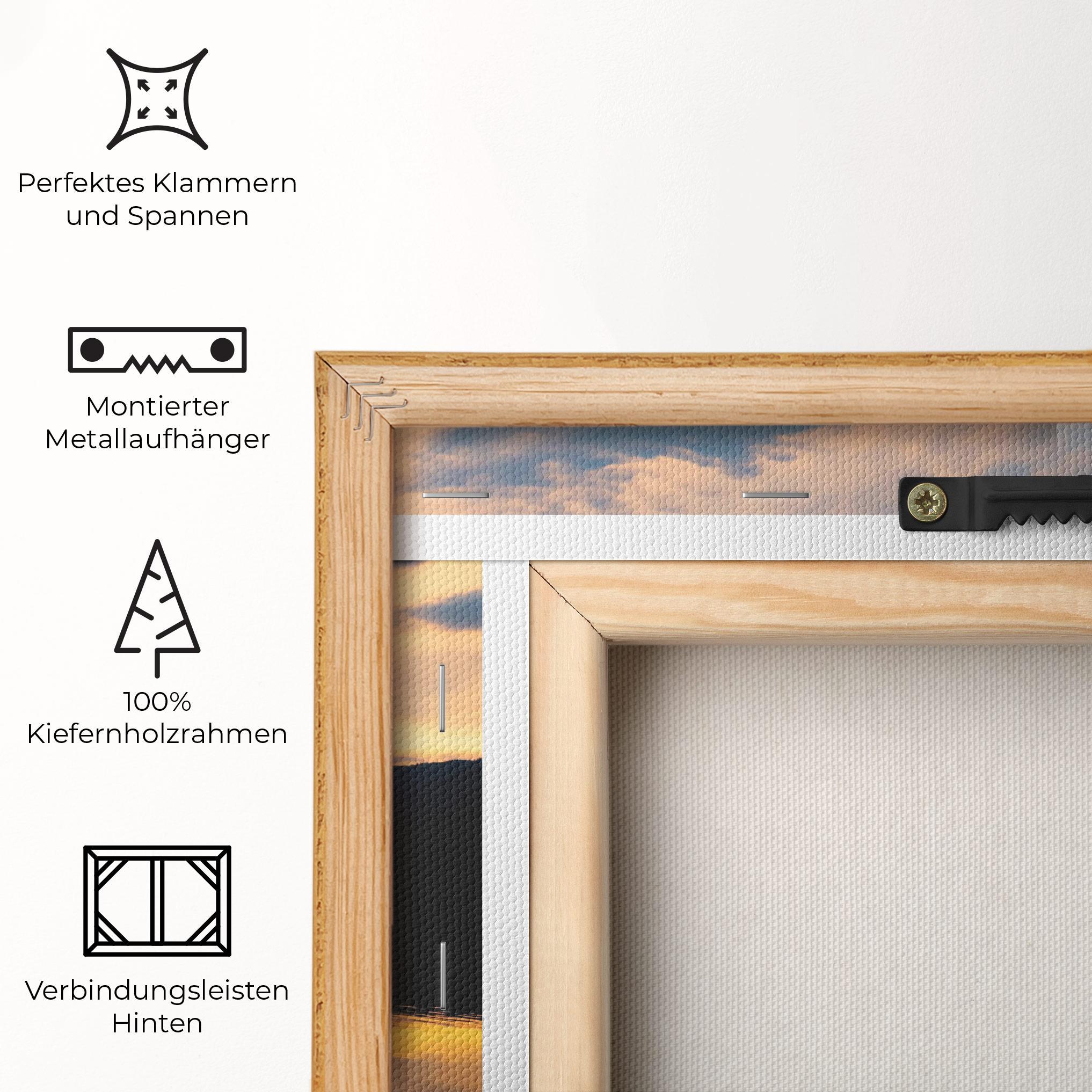 Leinwandbild Orange Light Lake mockup 5