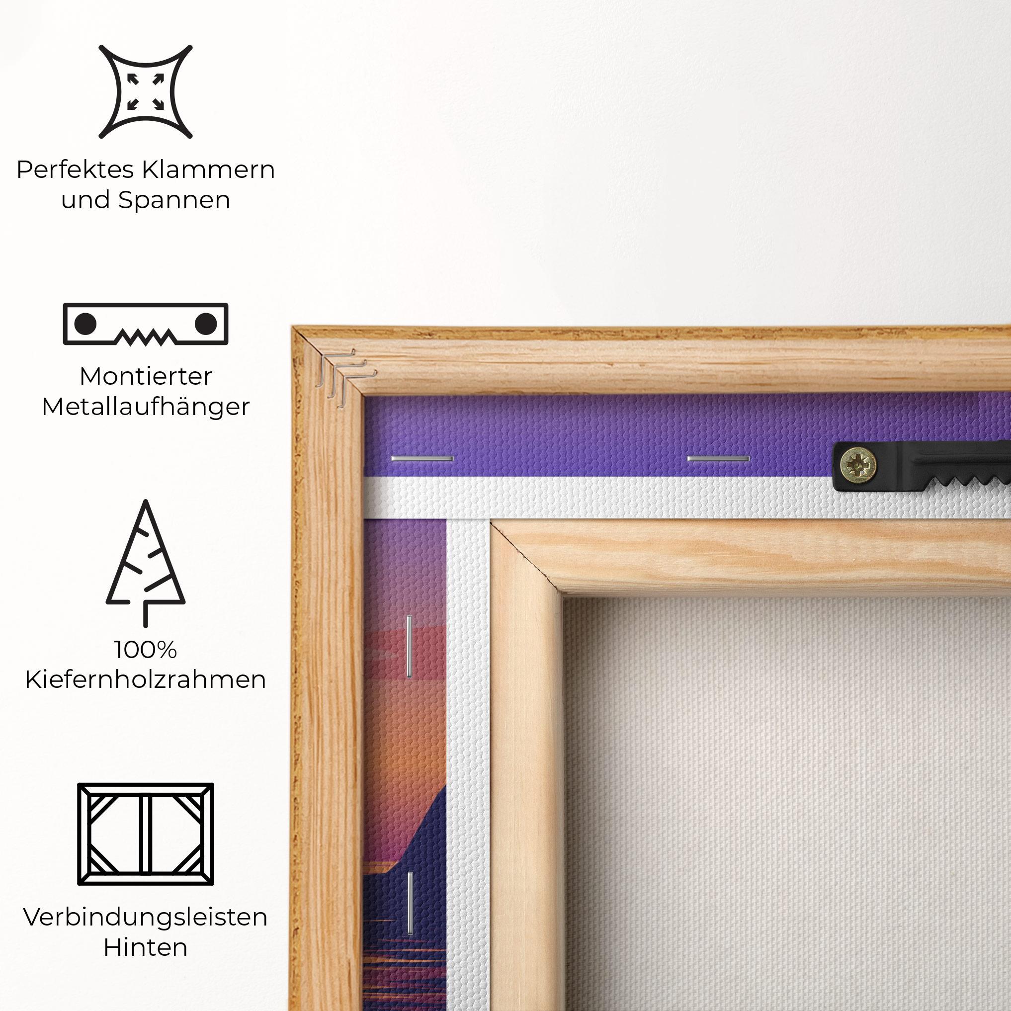 Leinwandbild Sunset Scenery View mockup 5