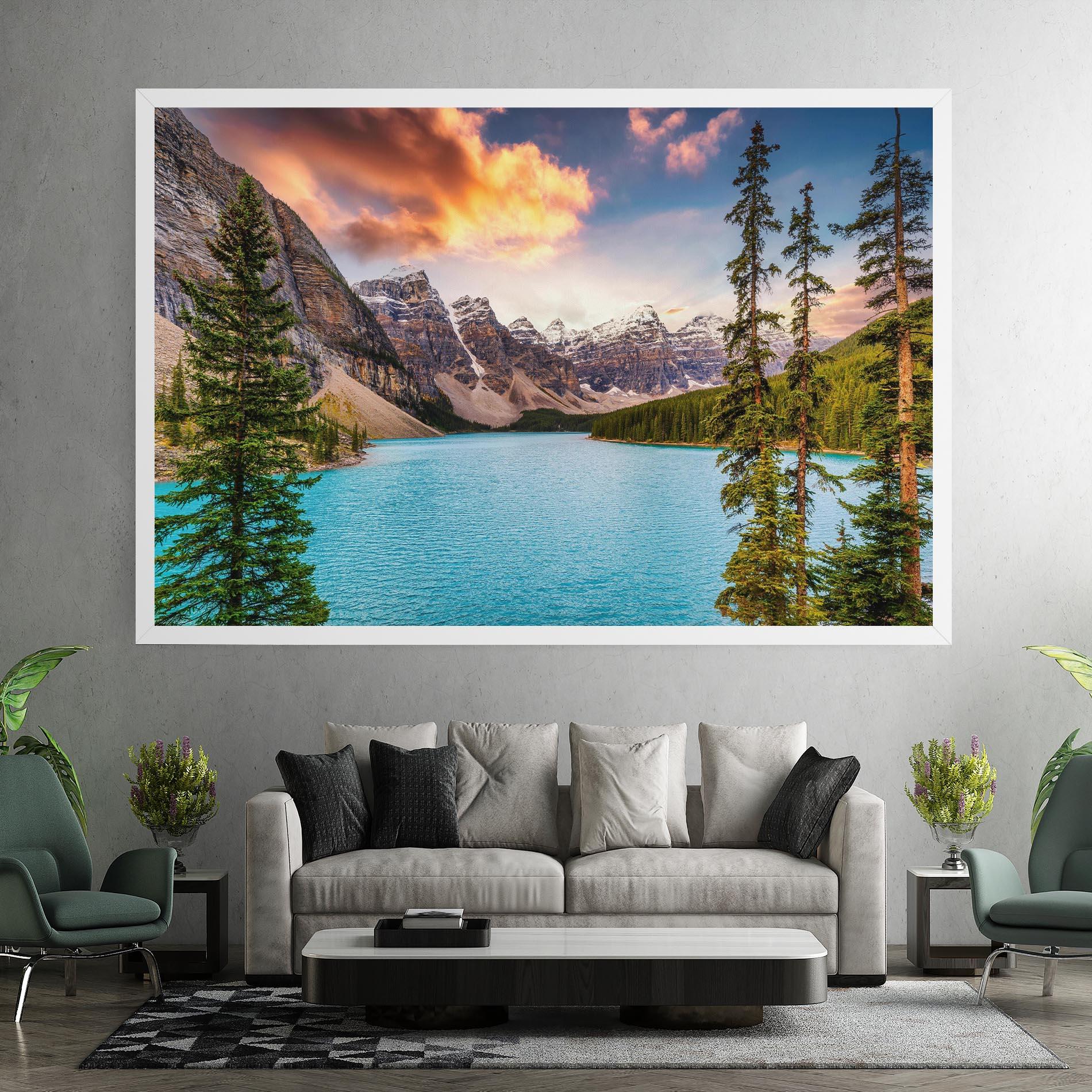 Leinwandbild Blue Magic Lake mockup 7