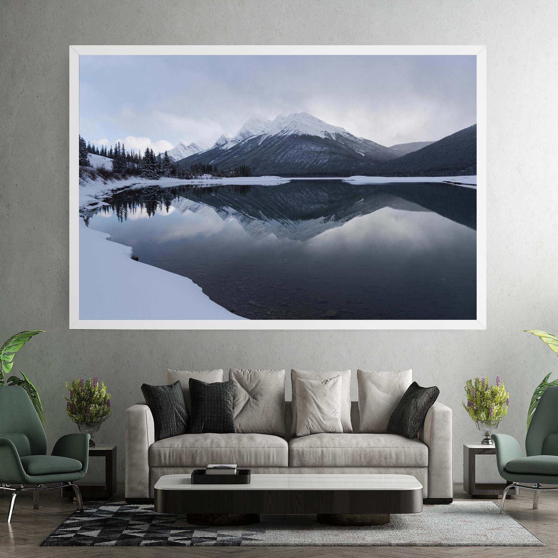 Leinwandbild Grey Lake mockup 7