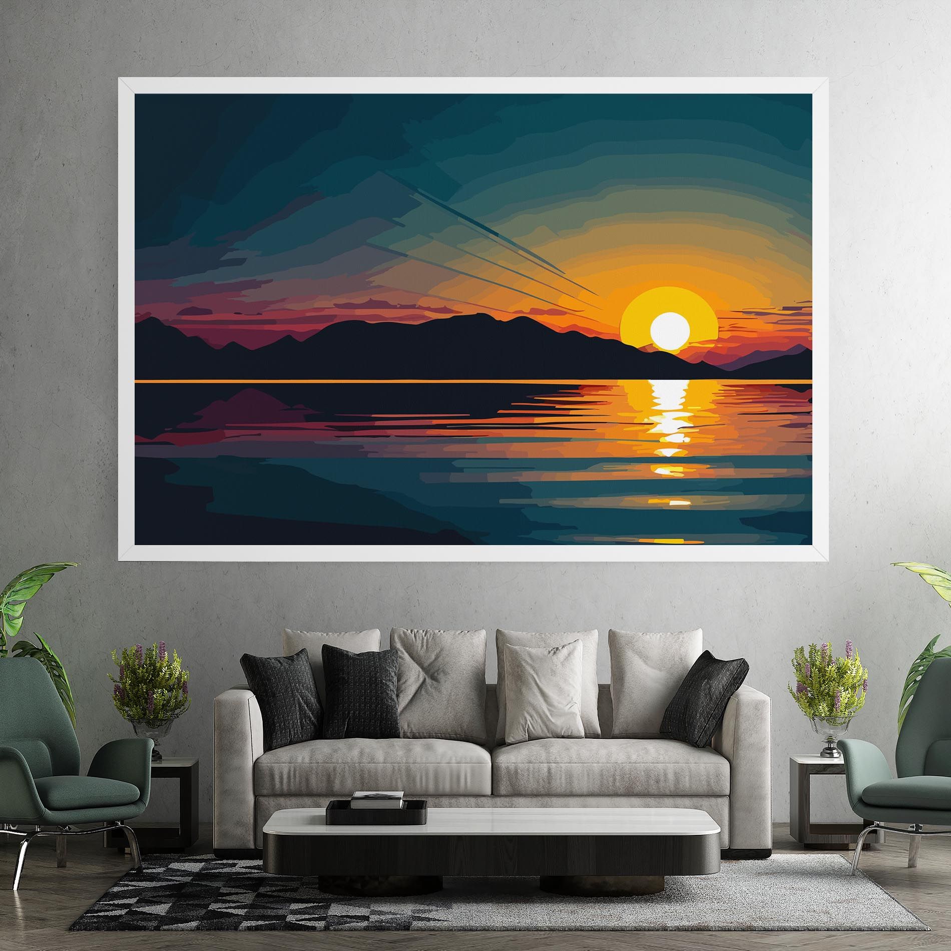 Sunset Art Lake mockup 7