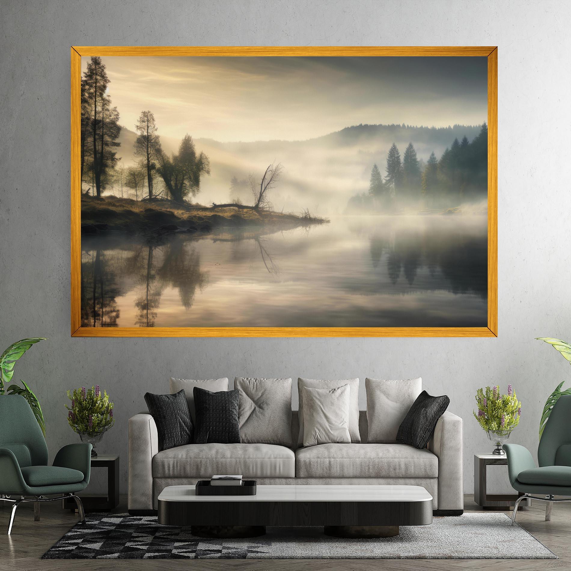 Leinwandbild Foggy Morning mockup 7