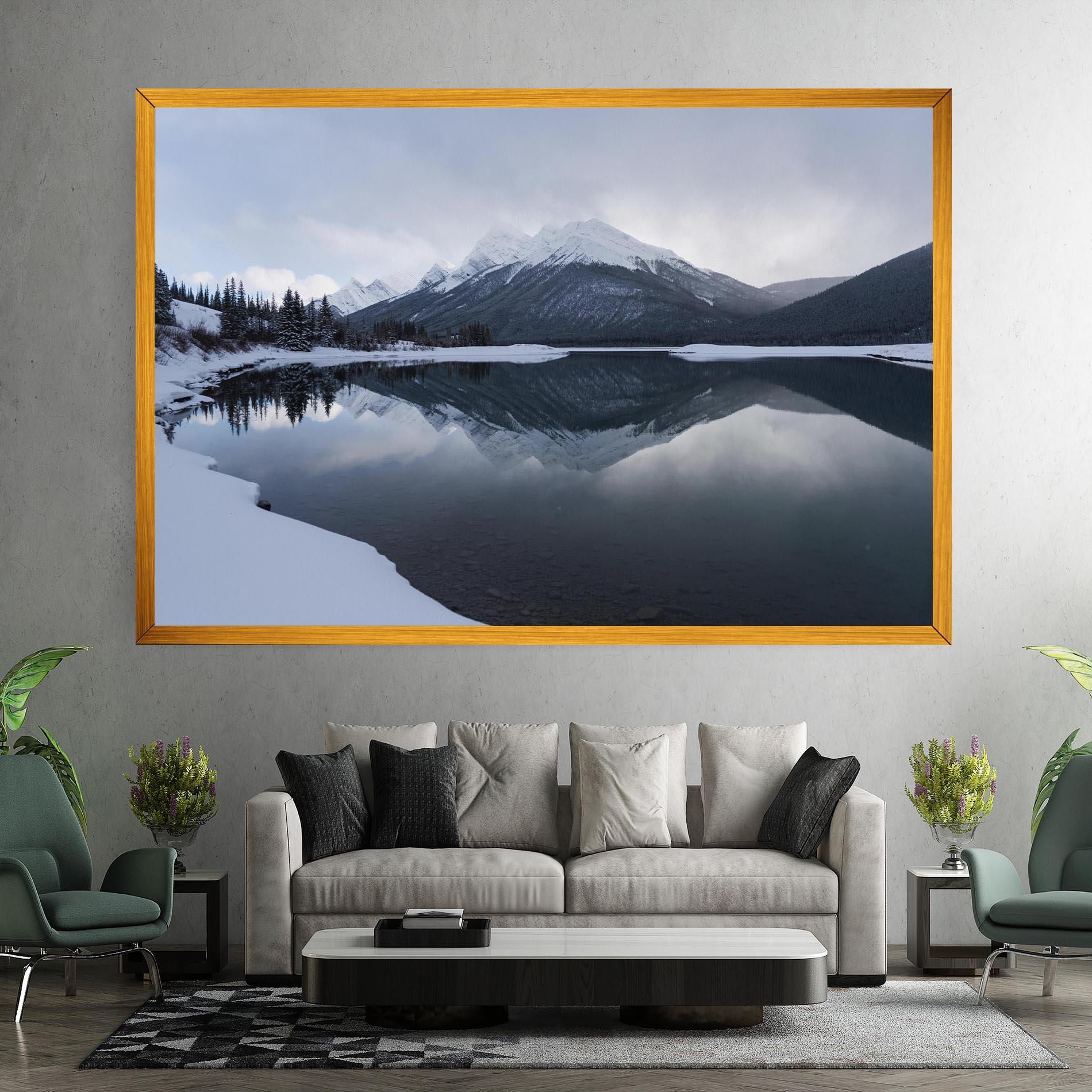 Leinwandbild Grey Lake mockup 7