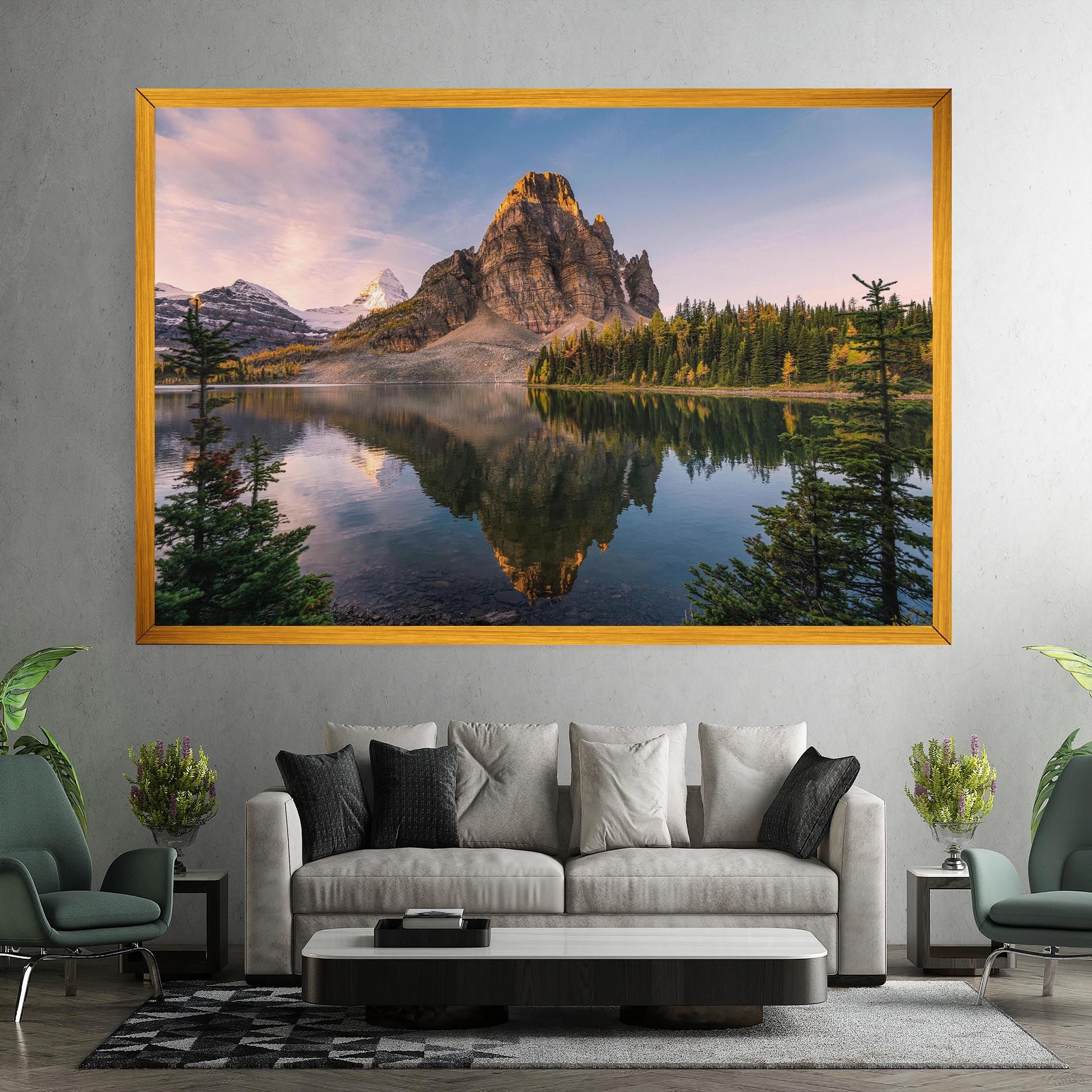 Mountain Sunrise Lake mockup 7