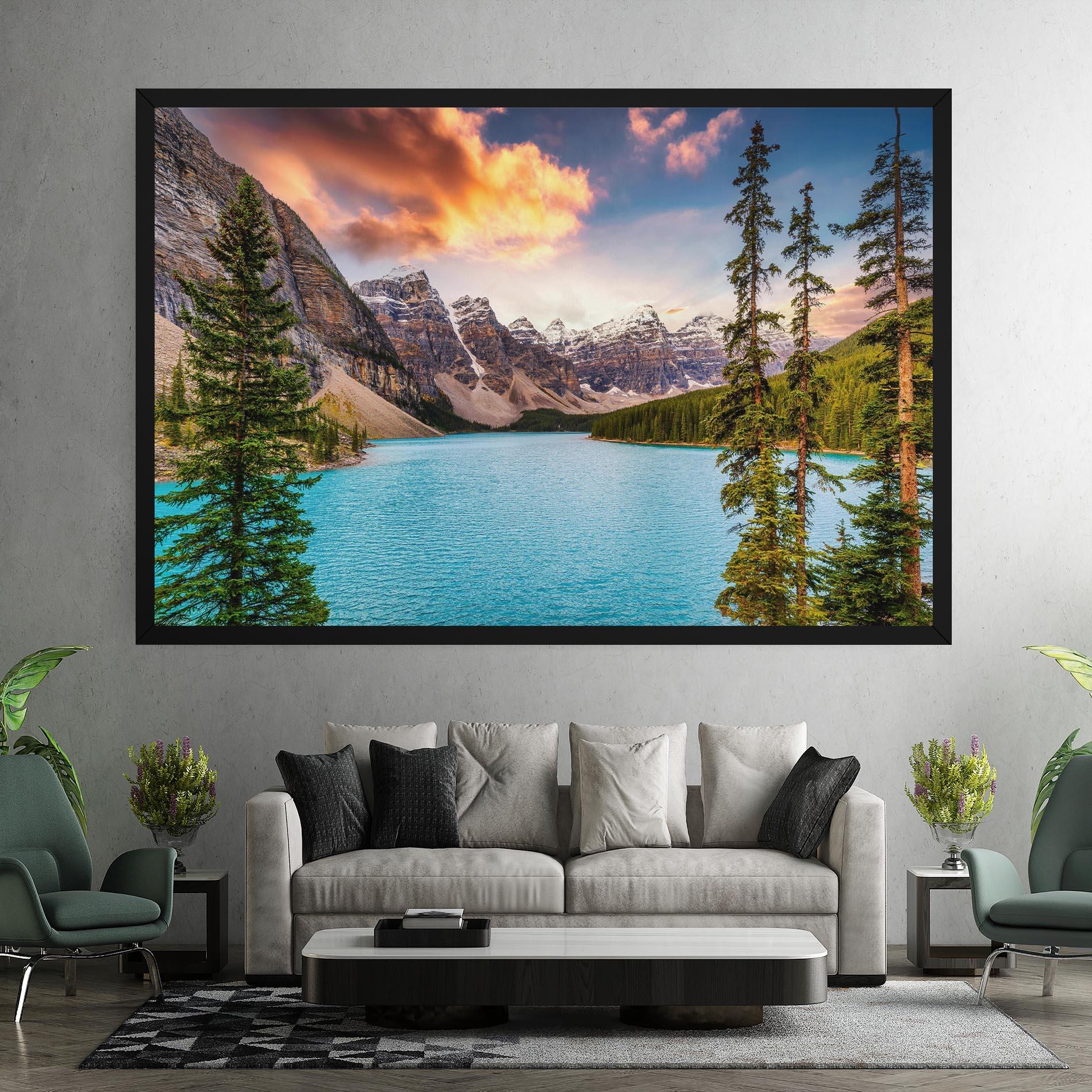 Leinwandbild Blue Magic Lake mockup 7