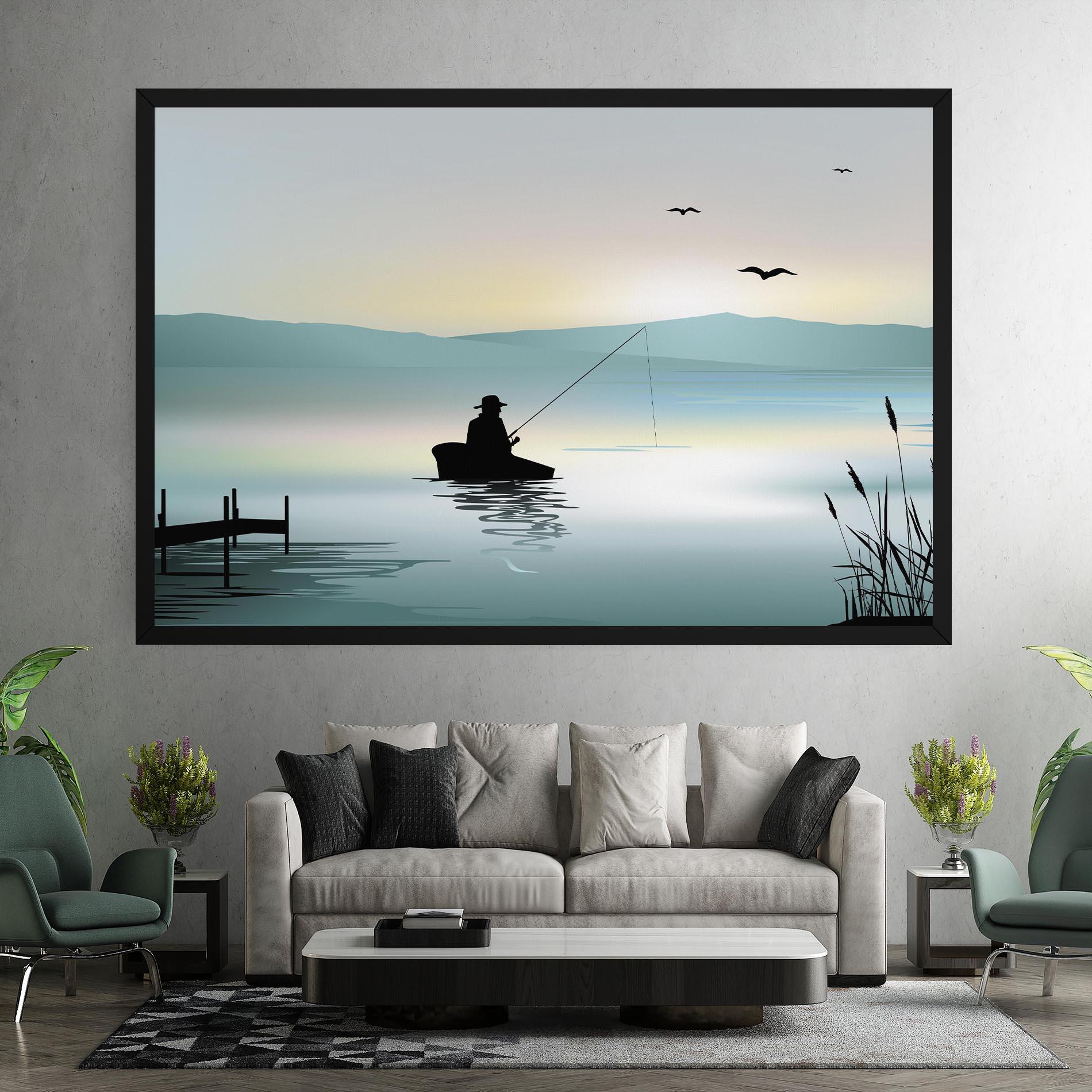 Leinwandbild Fishman Lake View mockup 7