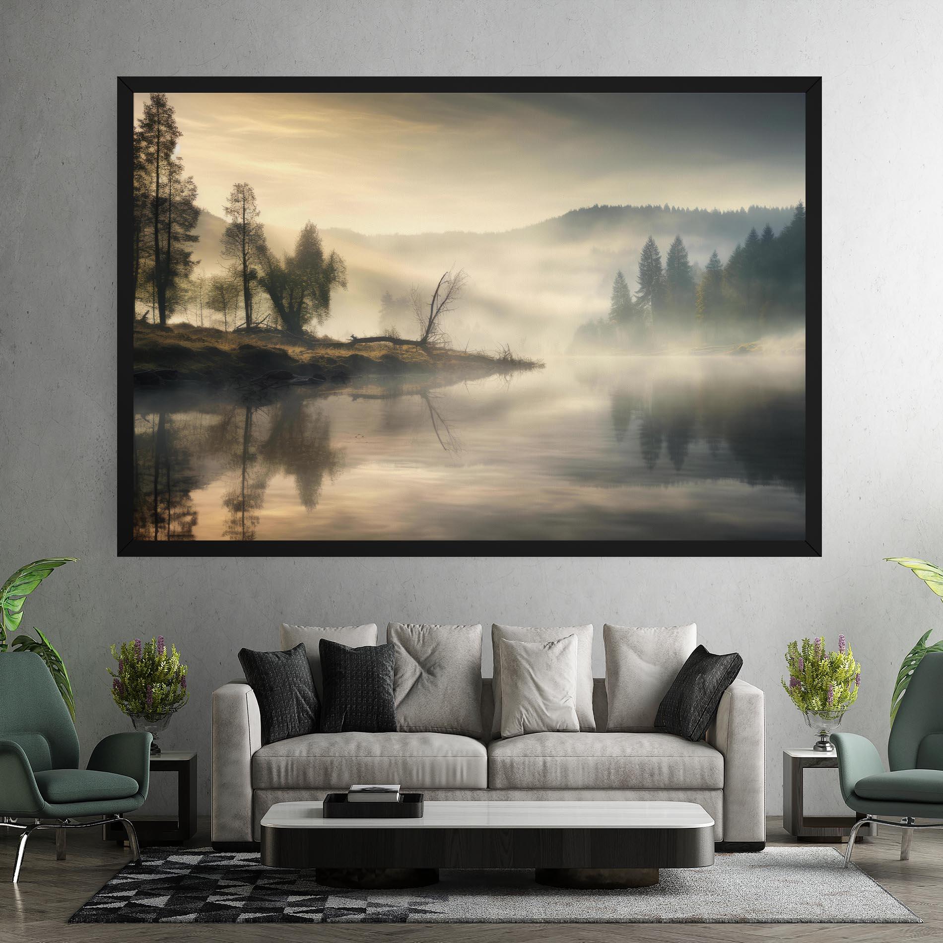 Leinwandbild Foggy Morning mockup 7