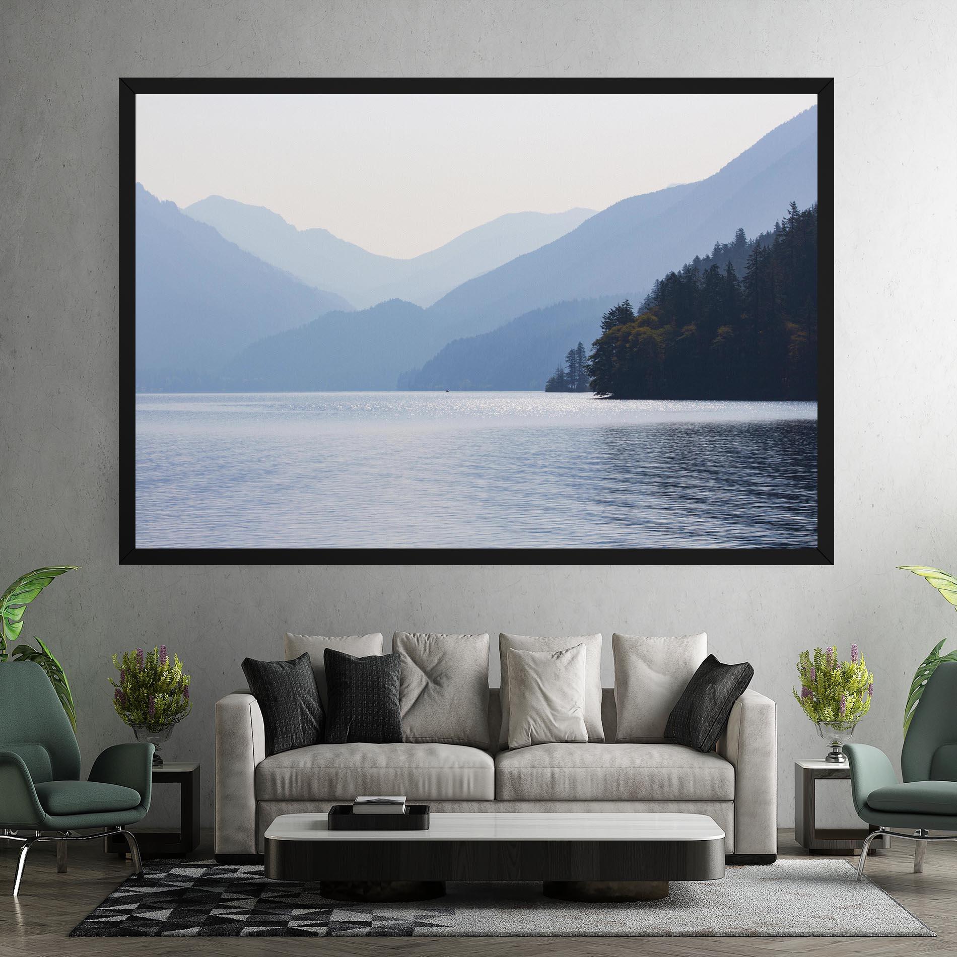 Leinwandbild Grey Lake View mockup 7