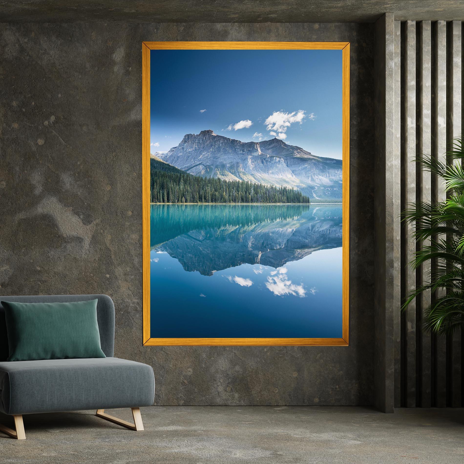 Leinwandbild Blue Mountain Lake mockup 7