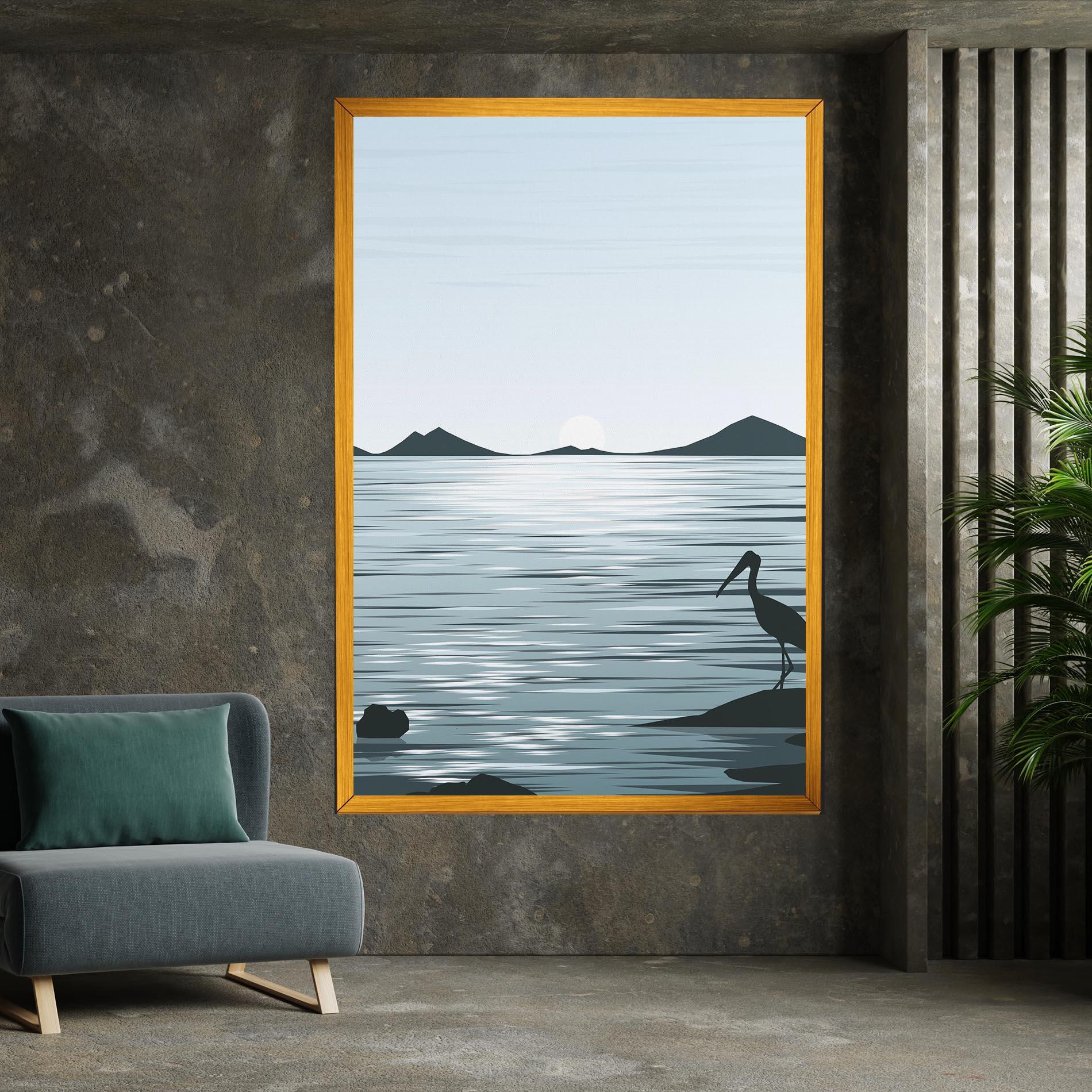 Leinwandbild Sparkling_lake_view mockup 7