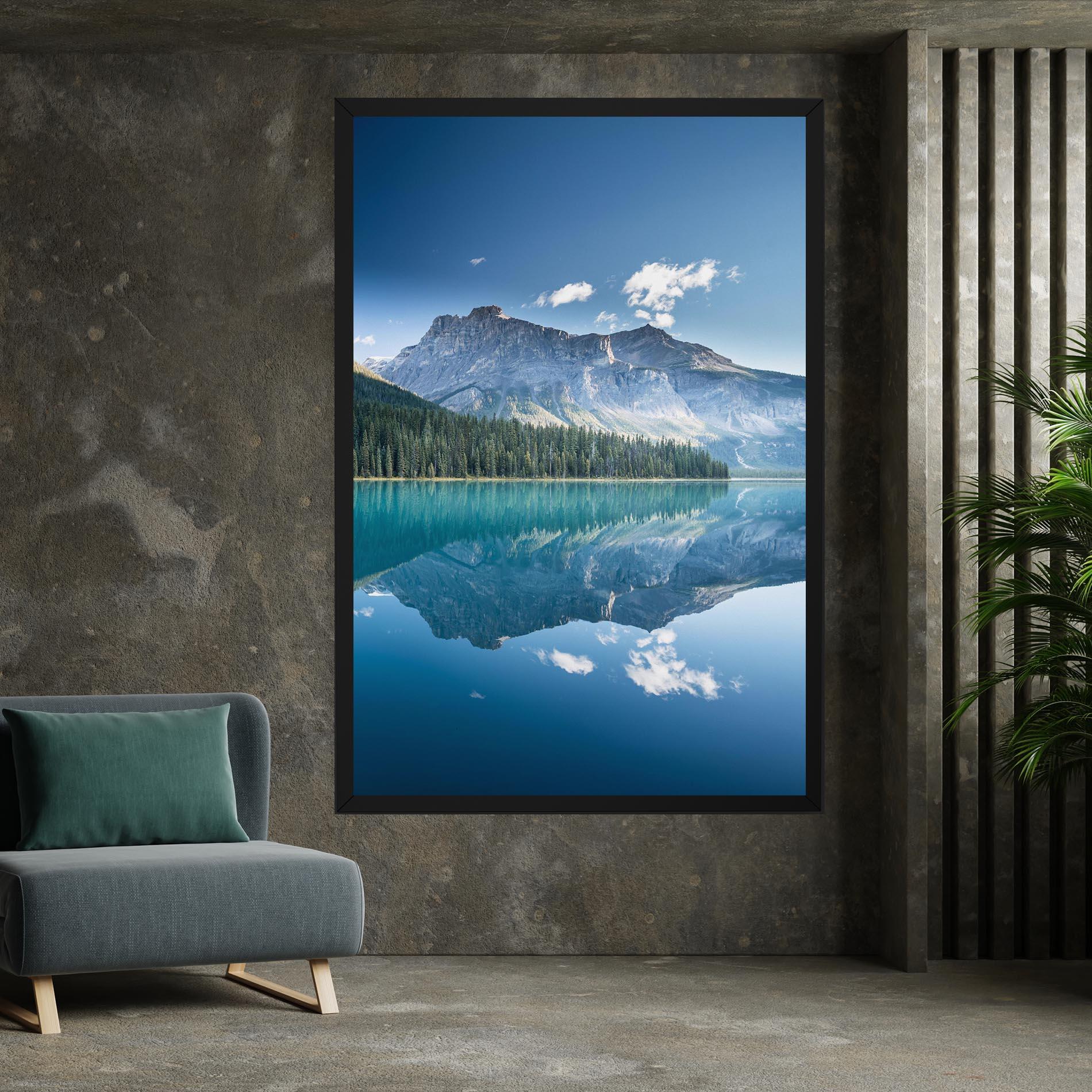 Leinwandbild Blue Mountain Lake mockup 7