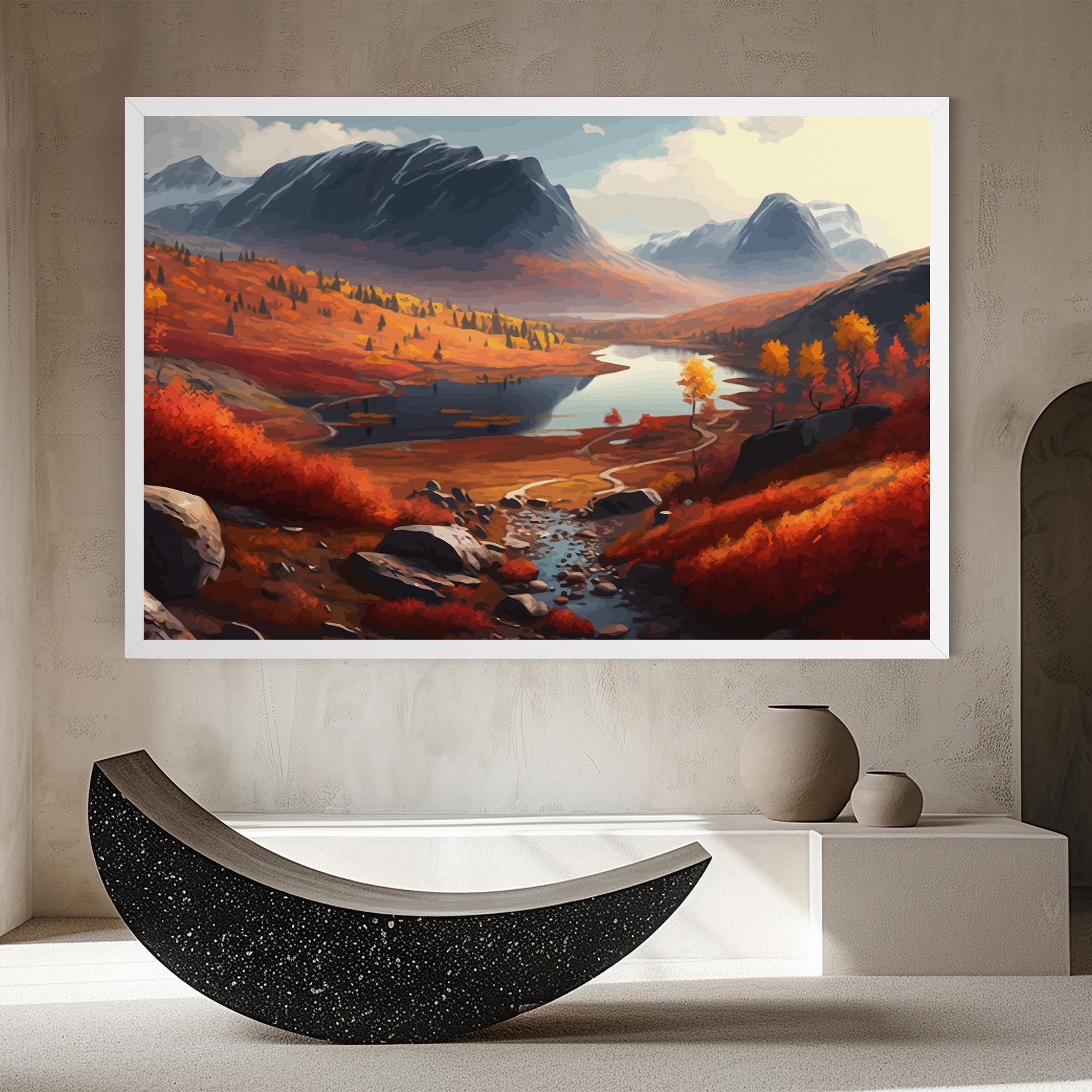 Autumn Field Lake mockup 8