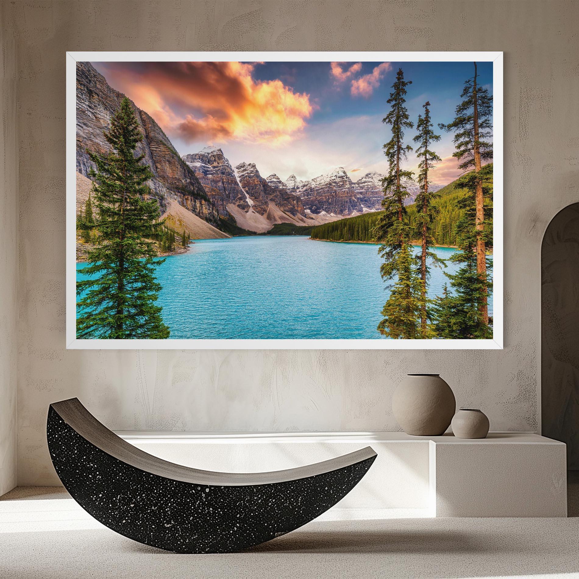 Leinwandbild Blue Magic Lake mockup 8