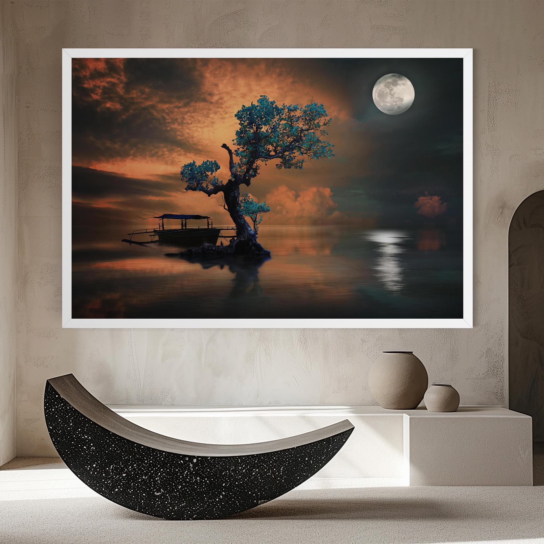 Leinwandbild Blue Tree mockup 8